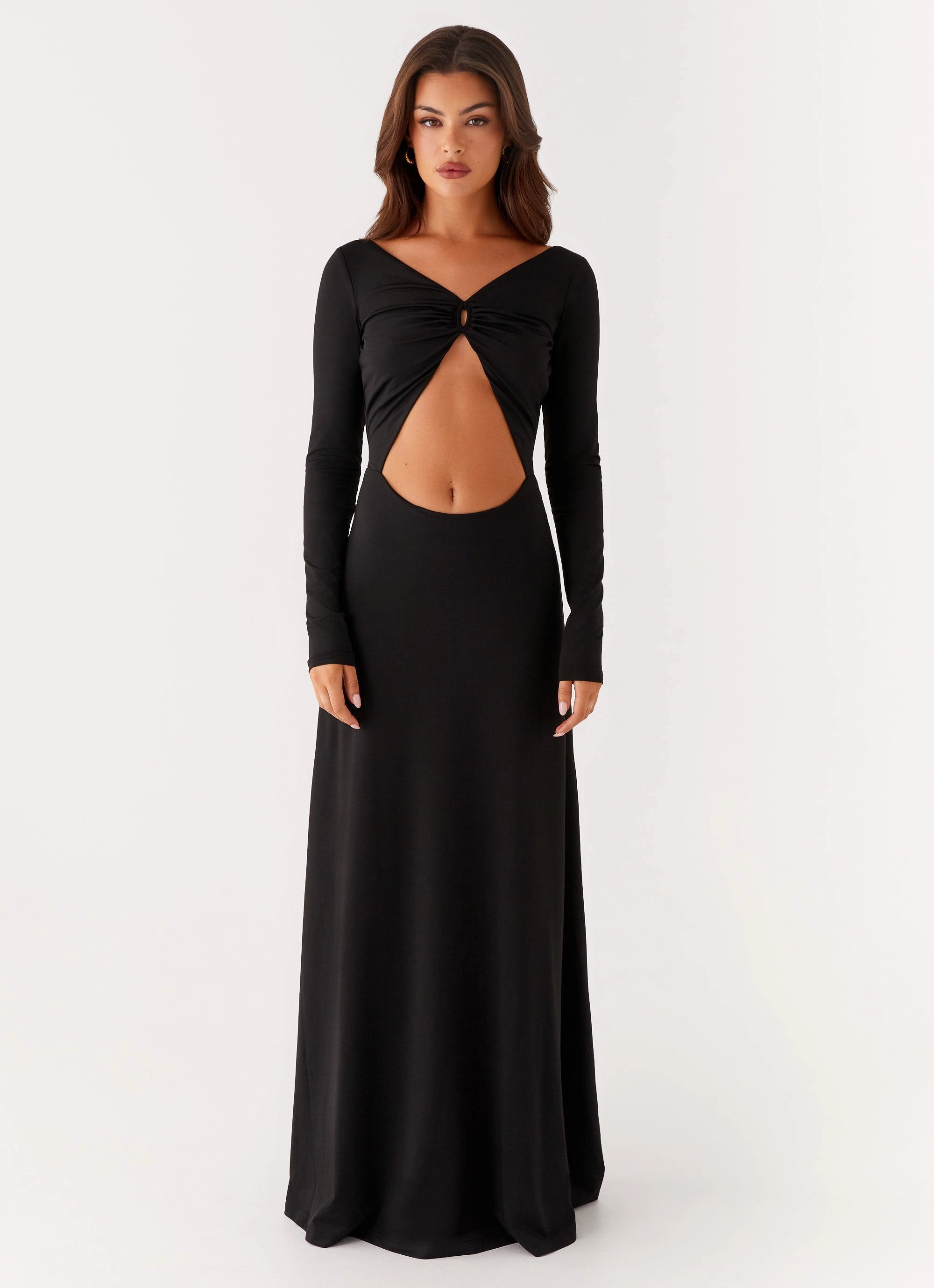 Peru Maxi Dress - Black Confident Mood