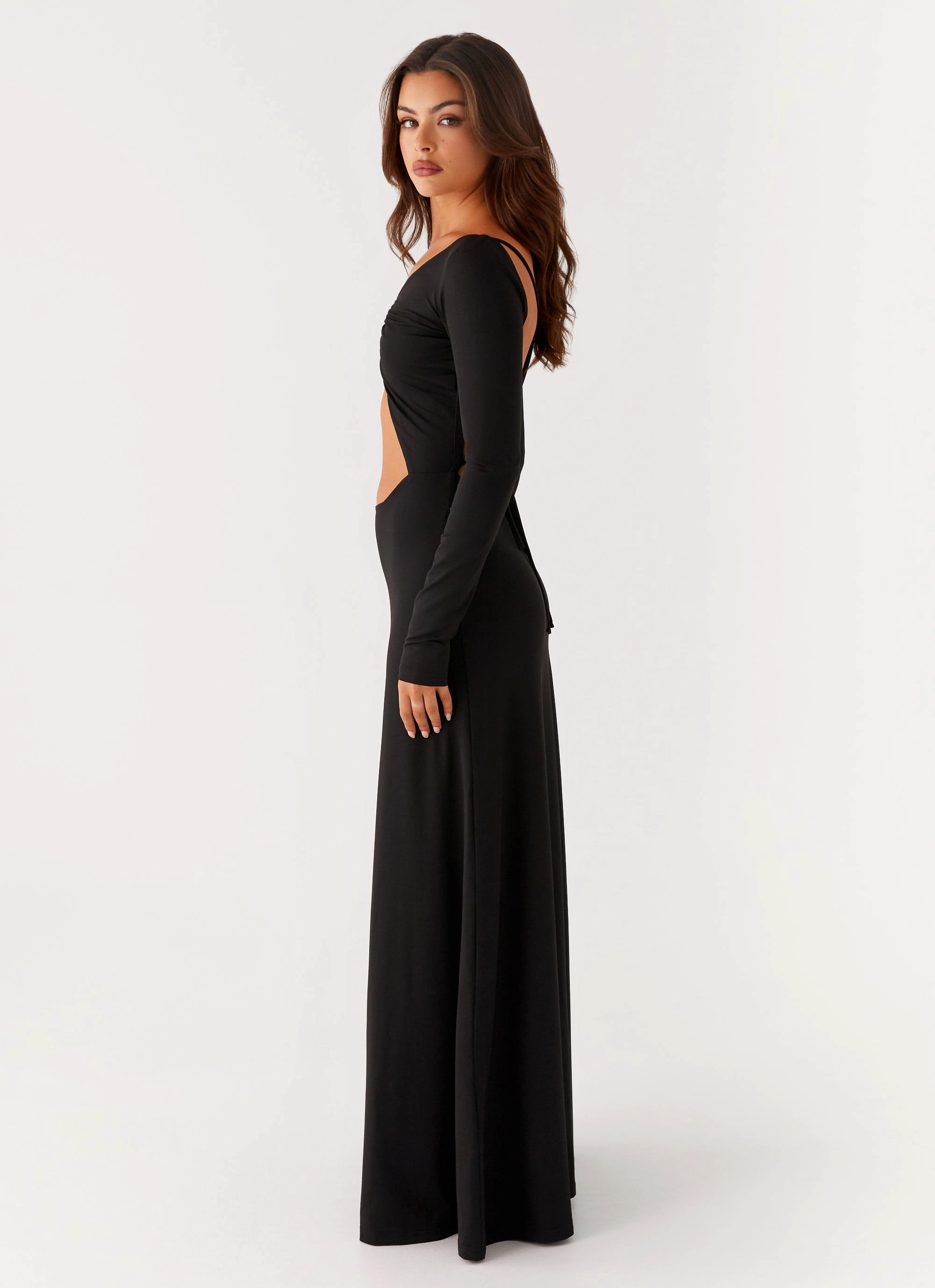 Peru Maxi Dress - Black Subtle Comfort Relaxing Style