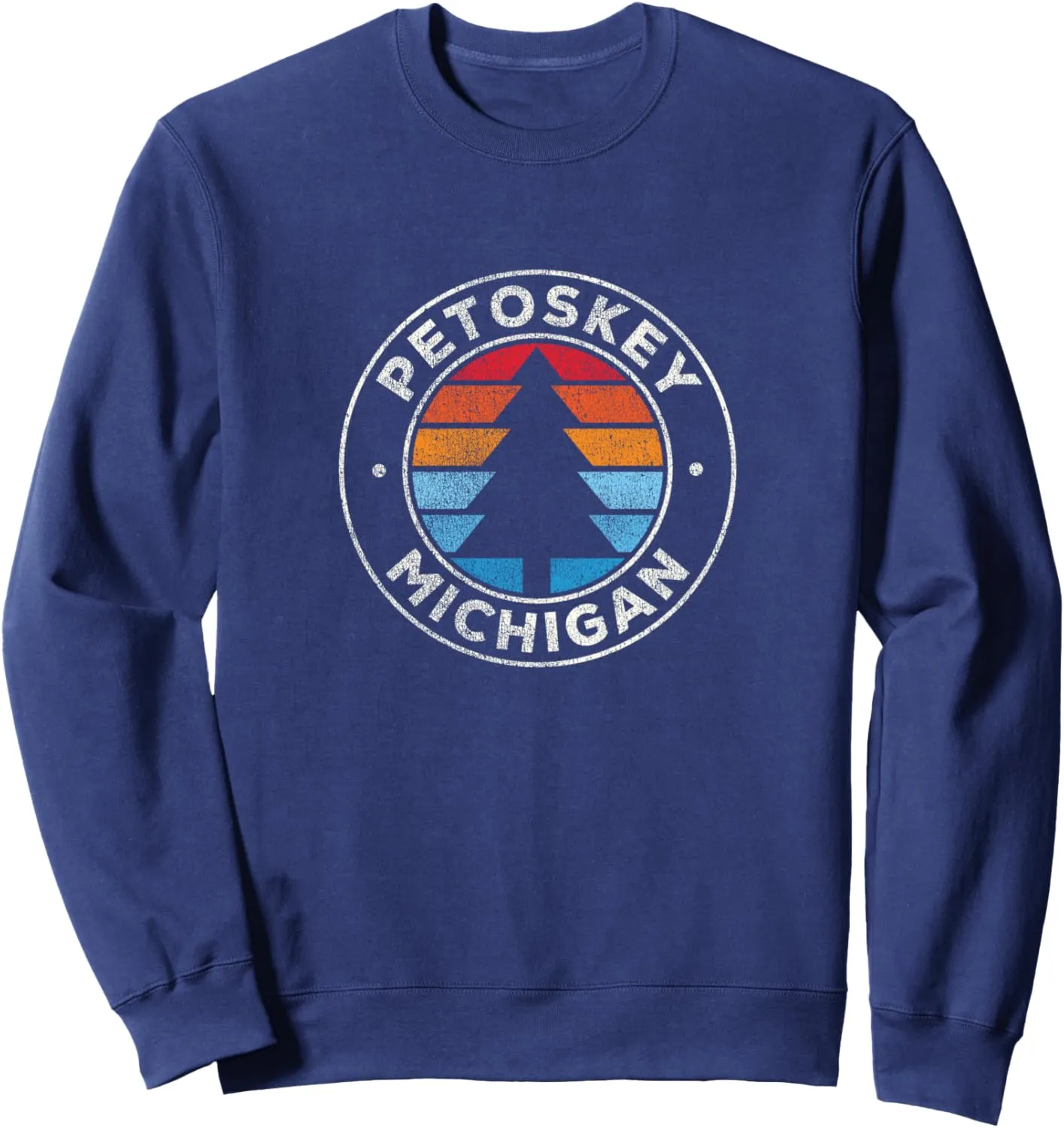 Petoskey Michigan MI Vintage Graphic Retro 70s Sweatshirt