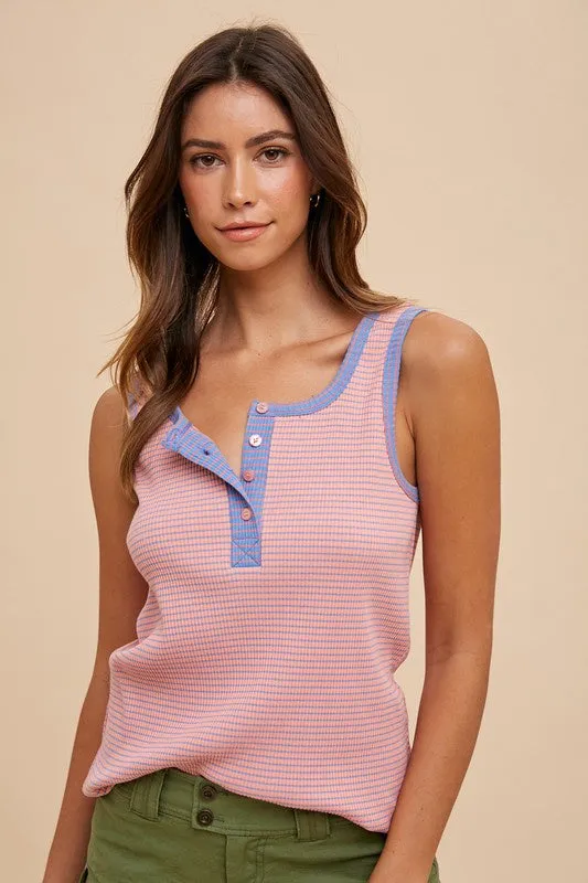 Peyton Henley Tank UV Protection Enhanced