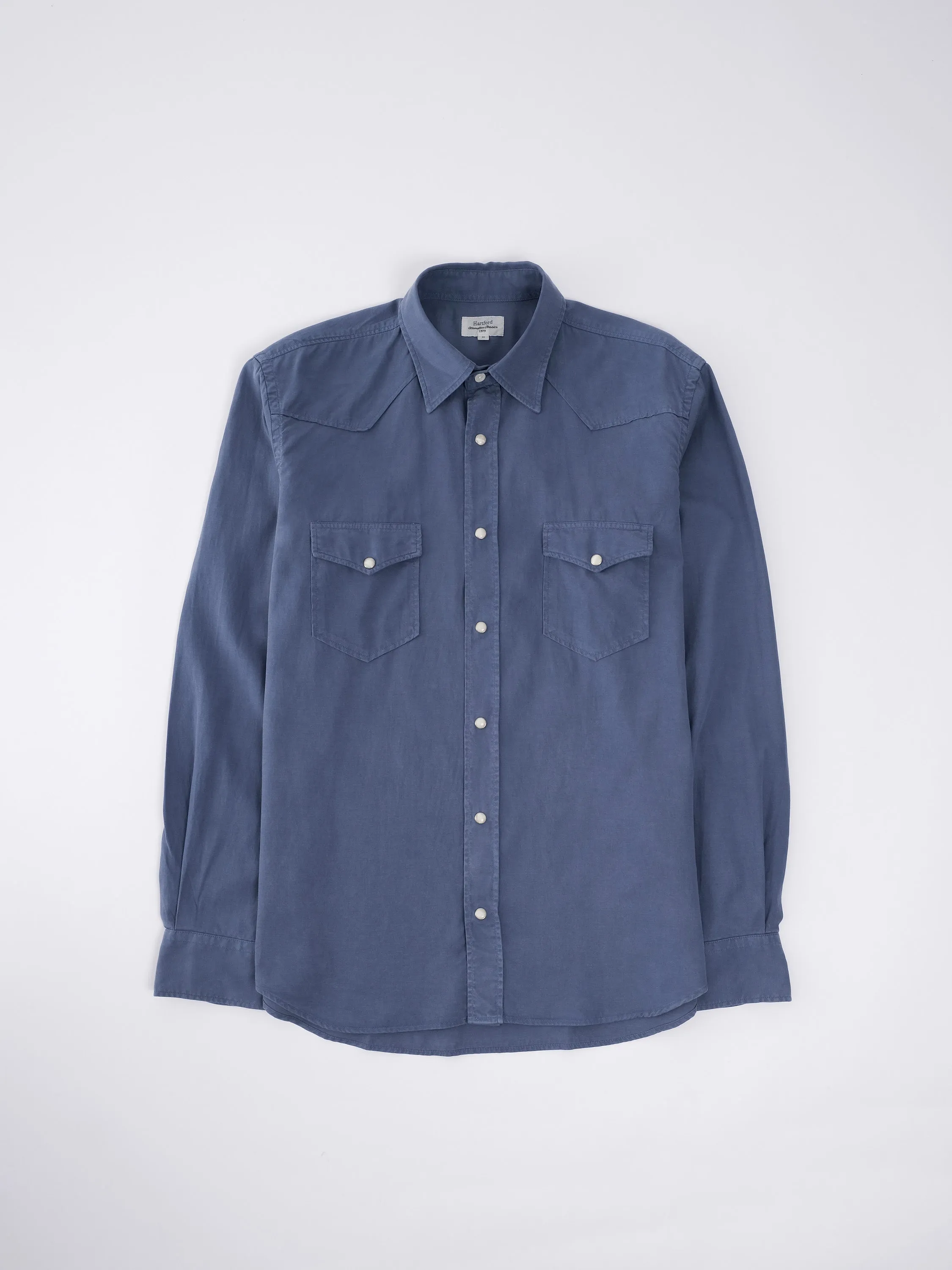 Phoenix Pat Western Shirt / Coronet Blue