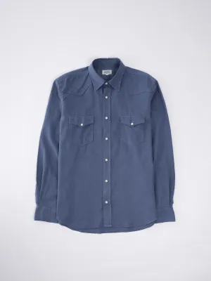 Phoenix Pat Western Shirt / Coronet Blue