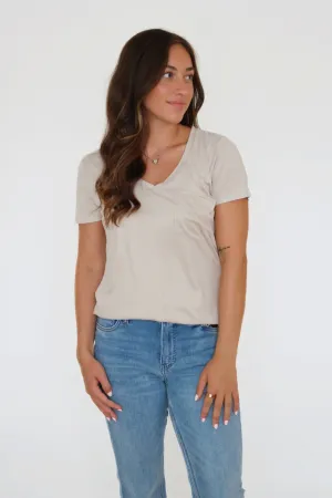 Fleece Pullover MultiDirectionalStretch Phoenix V-Neck Tee - Birch