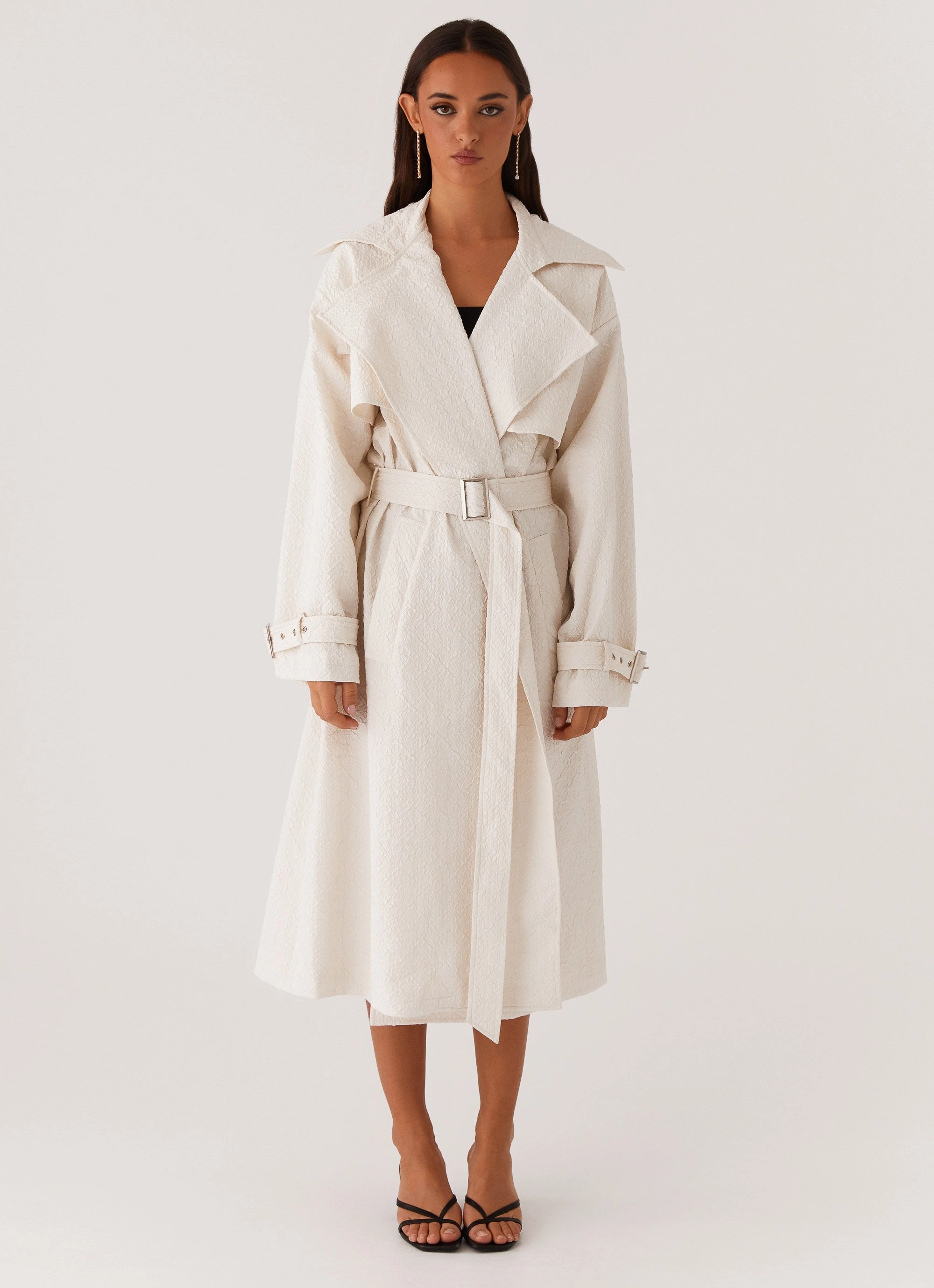 Fit For Daily Phoenix Oversized Trench Coat - Ivory