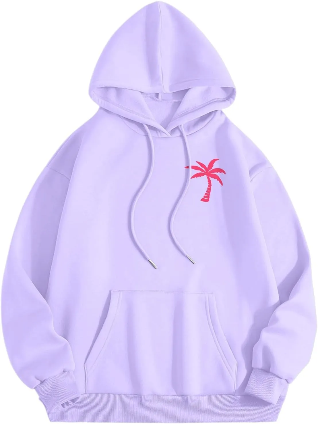 Pink Hoodie for Teen Girls Cute Preppy Clothes Women Fashion Trendy Beach Graphic Sweatshirts Hoodies