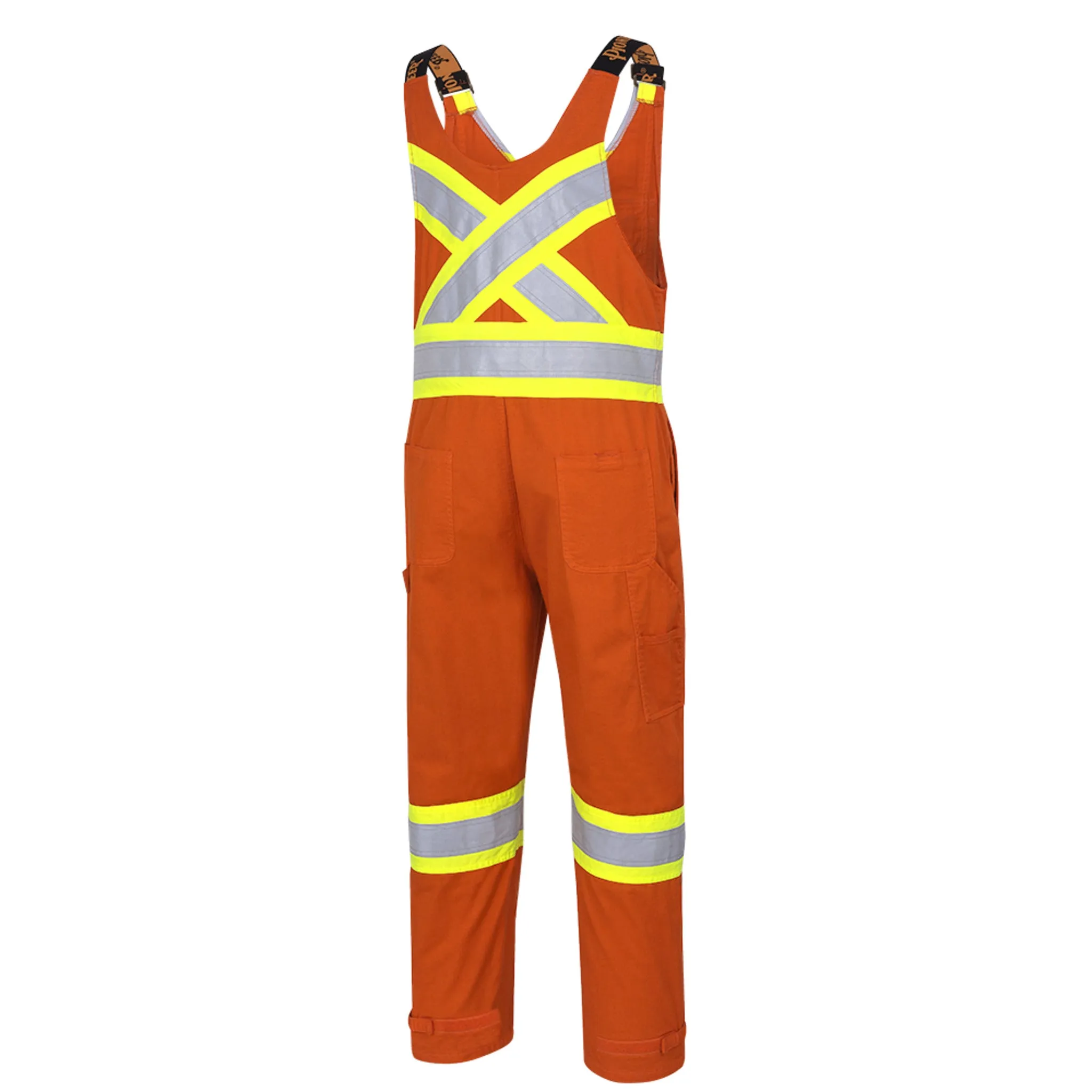 Pioneer Men's Hi-Vis FR-Tech Safety Overalls | CSA Flame-Resistant 88% Cotton/Nylon, Functional, Reflective, Durable & Reliable Workwear | Sizes S-5XL