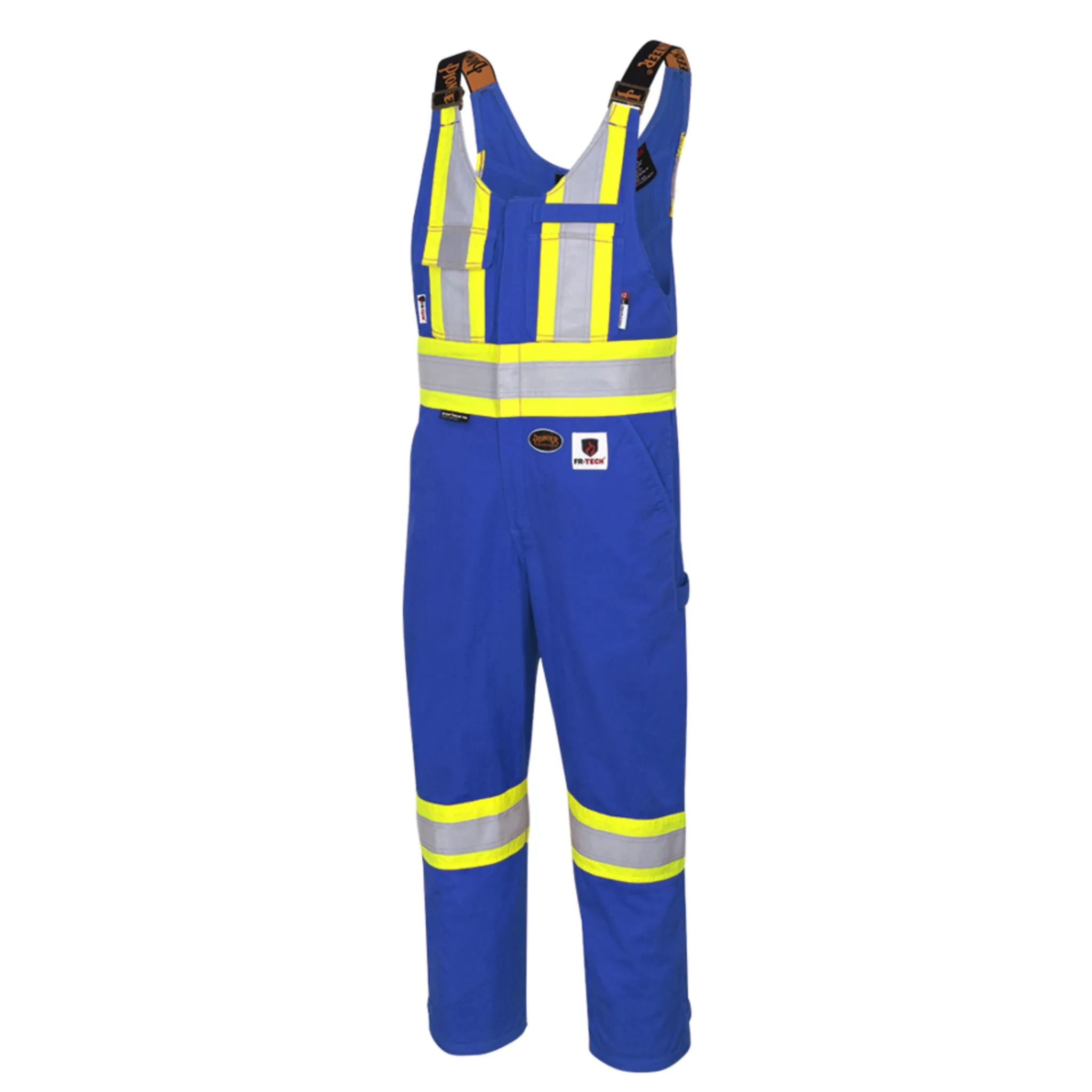 Pioneer Men's Hi-Vis FR-Tech Safety Overalls | CSA Flame-Resistant 88% Cotton/Nylon, Functional, Reflective, Durable & Reliable Workwear | Sizes S-5XL