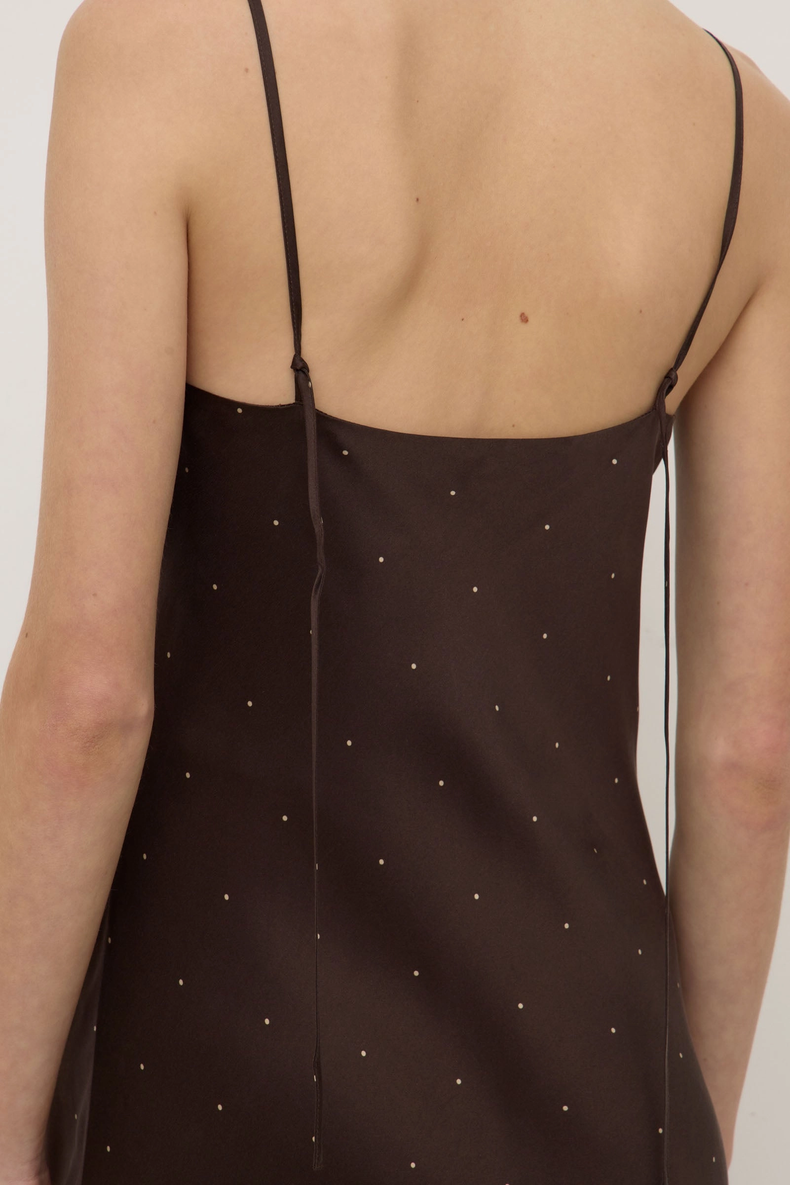 Modern Movement Pippa Dot Silk Slip Dress