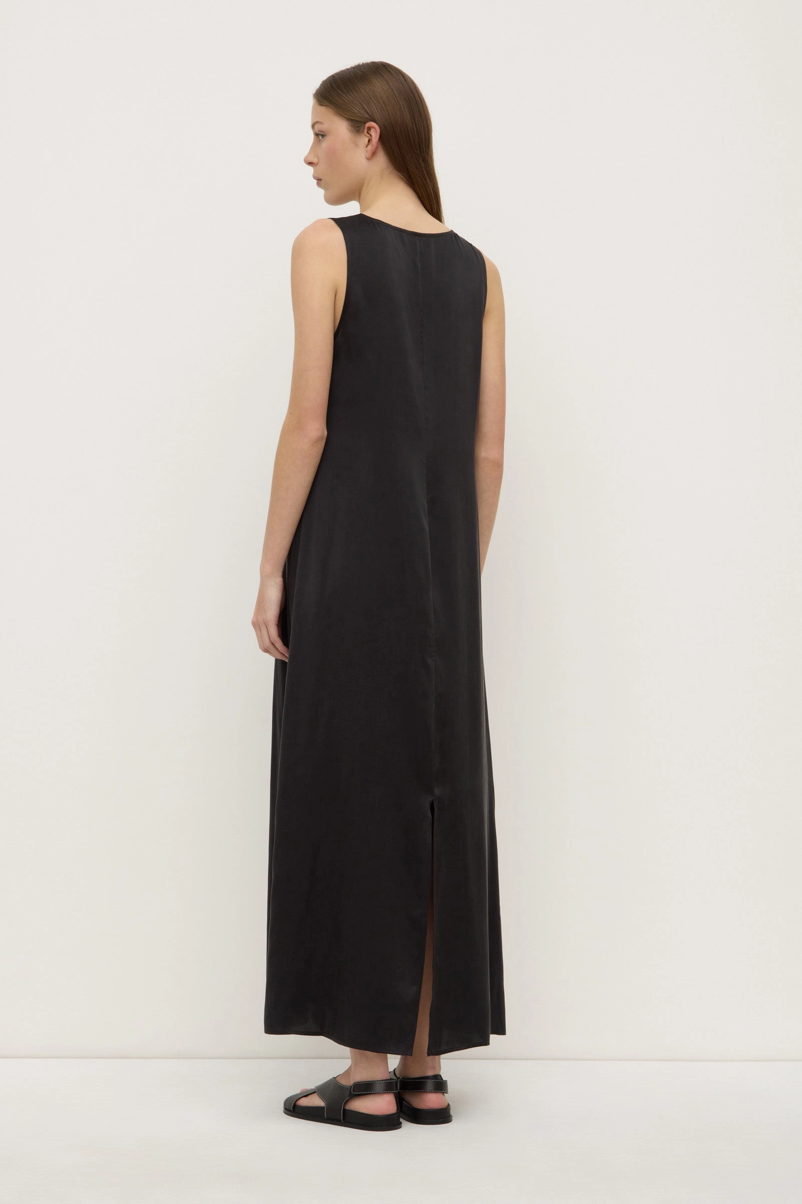 Flexible Design Sheer Layer Pippa Silk Tank Dress