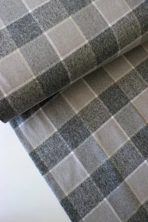 Platinum/Charcoal/Ivory Plaid | Mammoth Flannel | Robert Kaufman