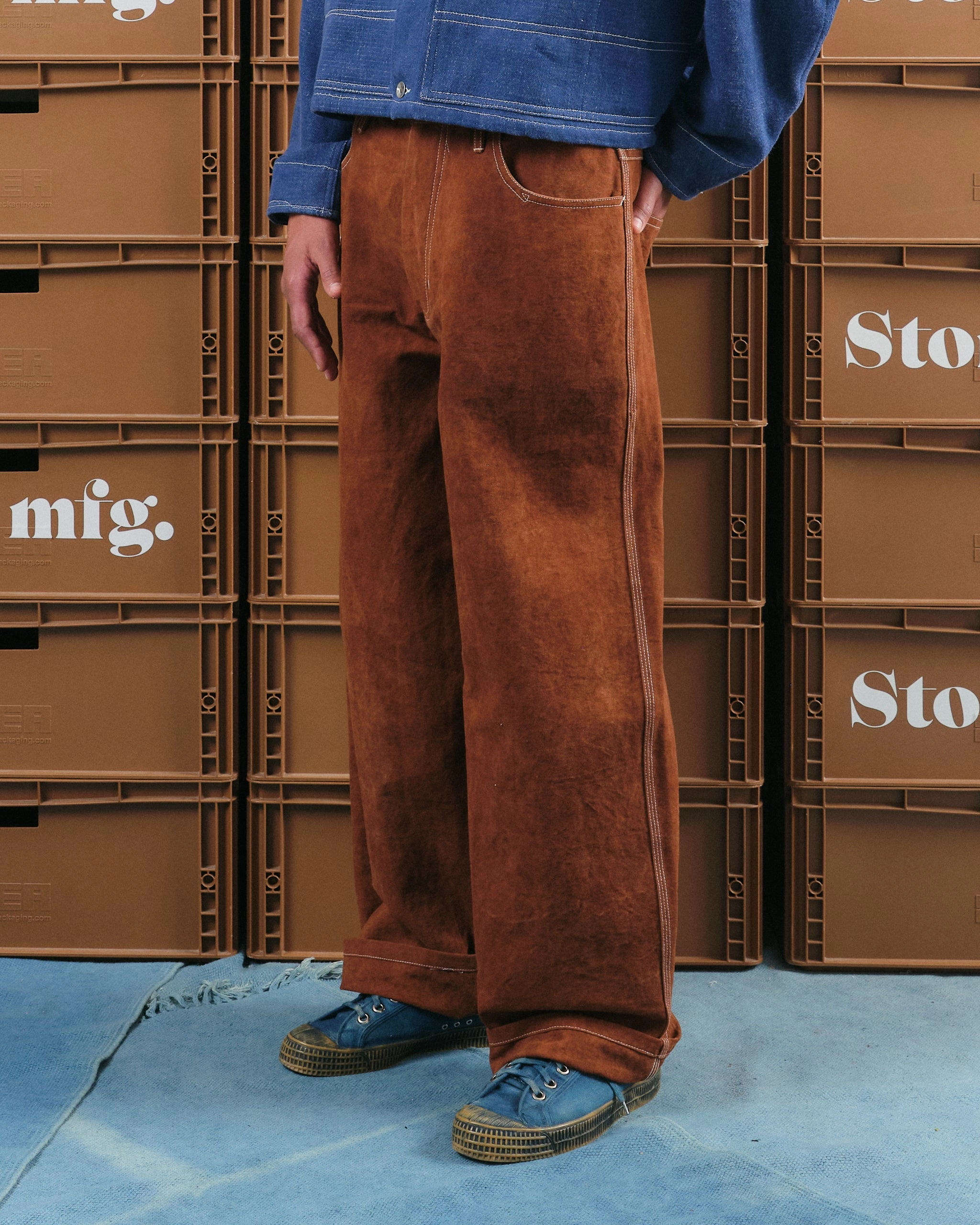 Poetry Pants - Brown Wonky-Wear Charming Design