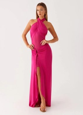 solo wear Ericka Maxi Dress - Hot Pink