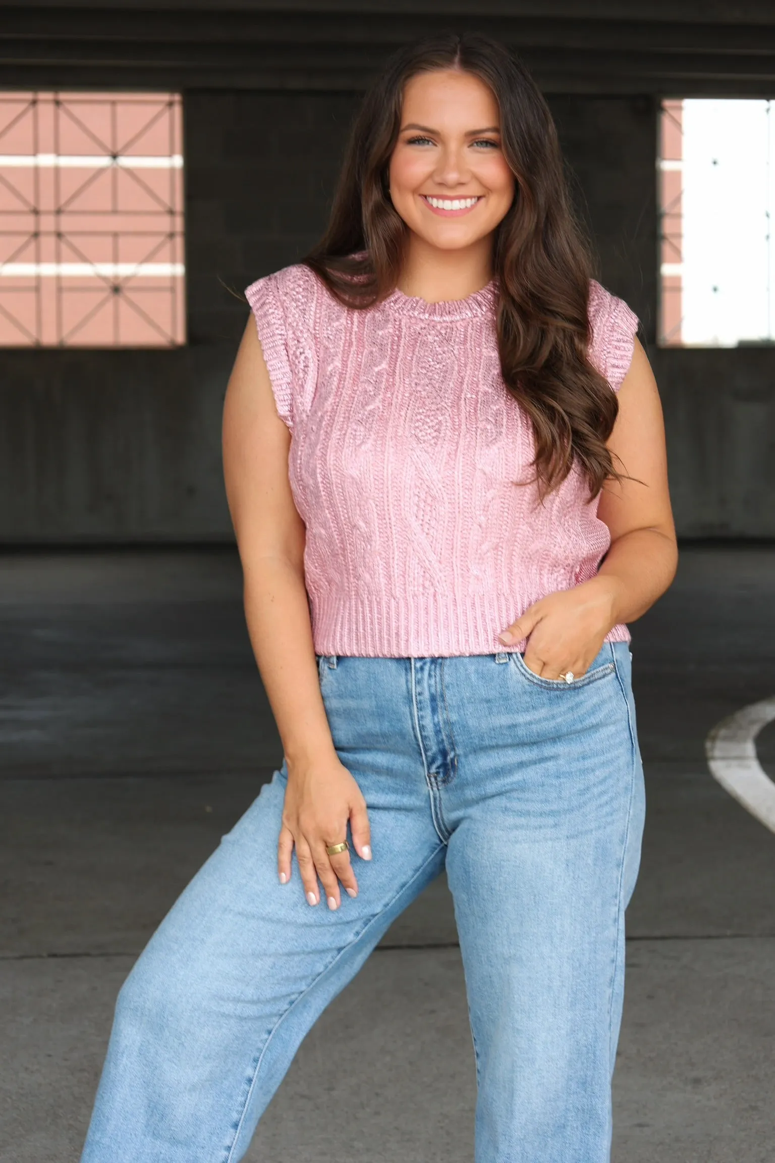 Casual Sweater Pop Off Cropped Sweater (FINAL SALE)