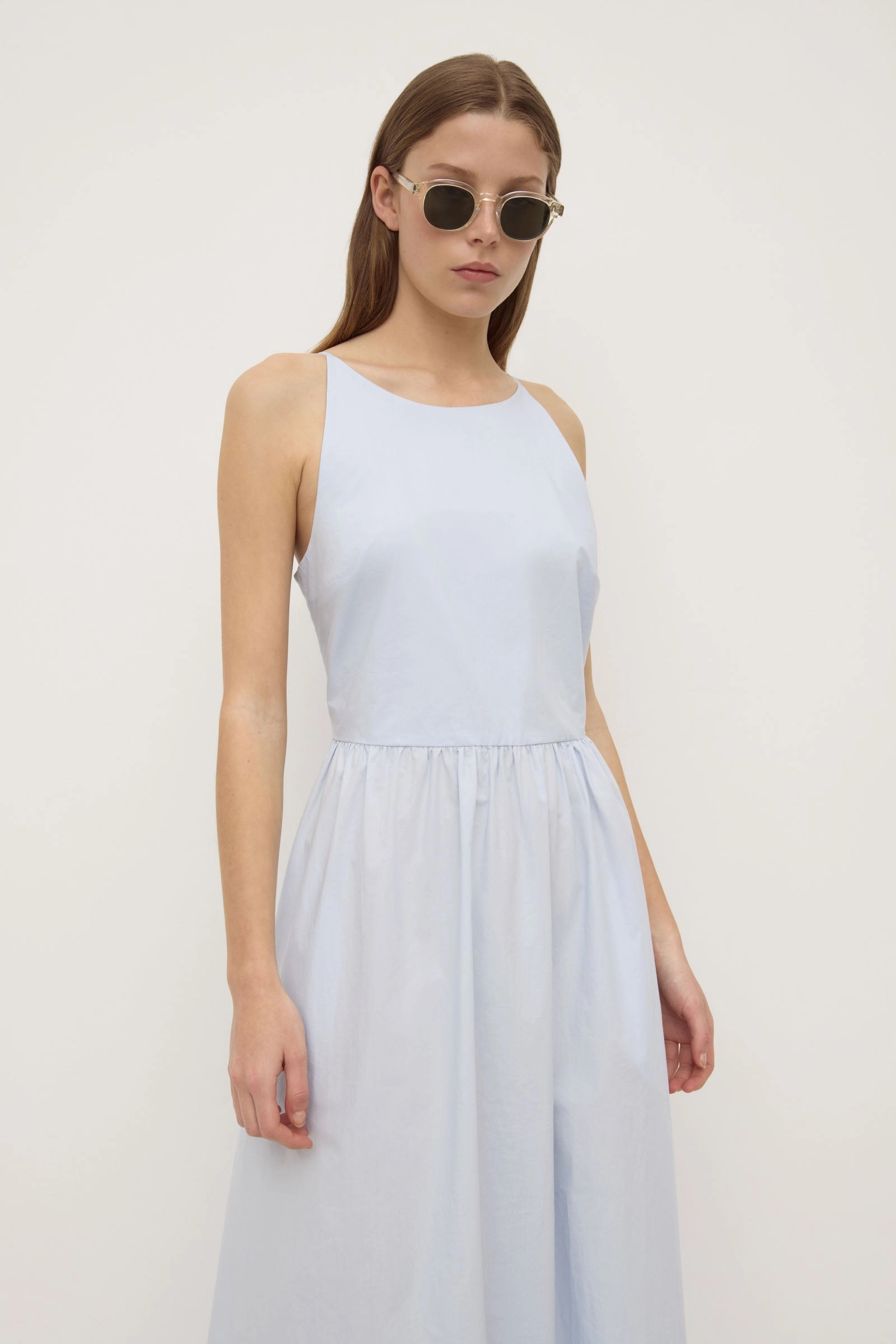 Posie Midi Dress Ruffle-Detail