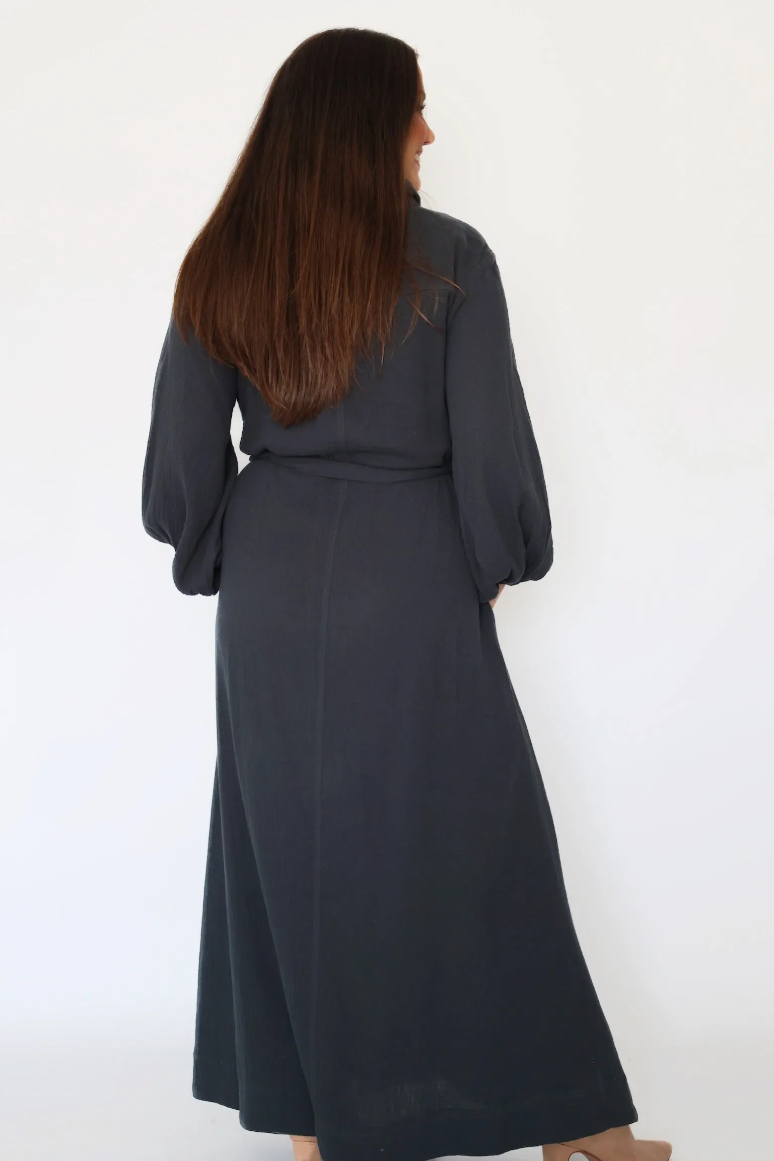 Falling For You Shirt Dress - Ash (FINAL SALE) Easy Tones Modern Movement