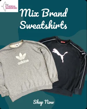 Premium Mixed Brands Sweatshirts 20 pcs Marlboro Classics, Diesel, Nike, Adidas, Calvin Klein, Puma, and Fila