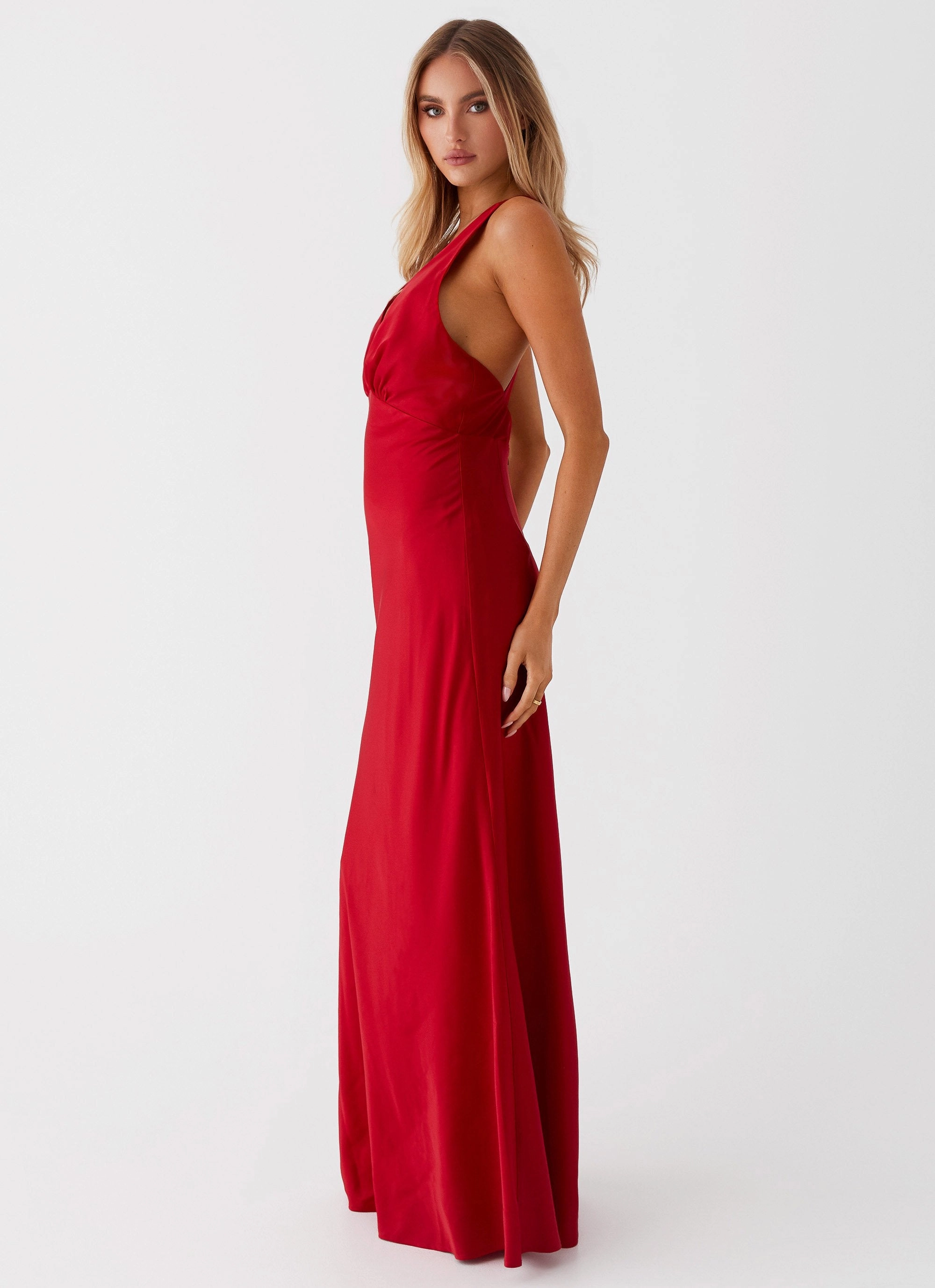 Slyvia Maxi Dress - Red Sunset Hour