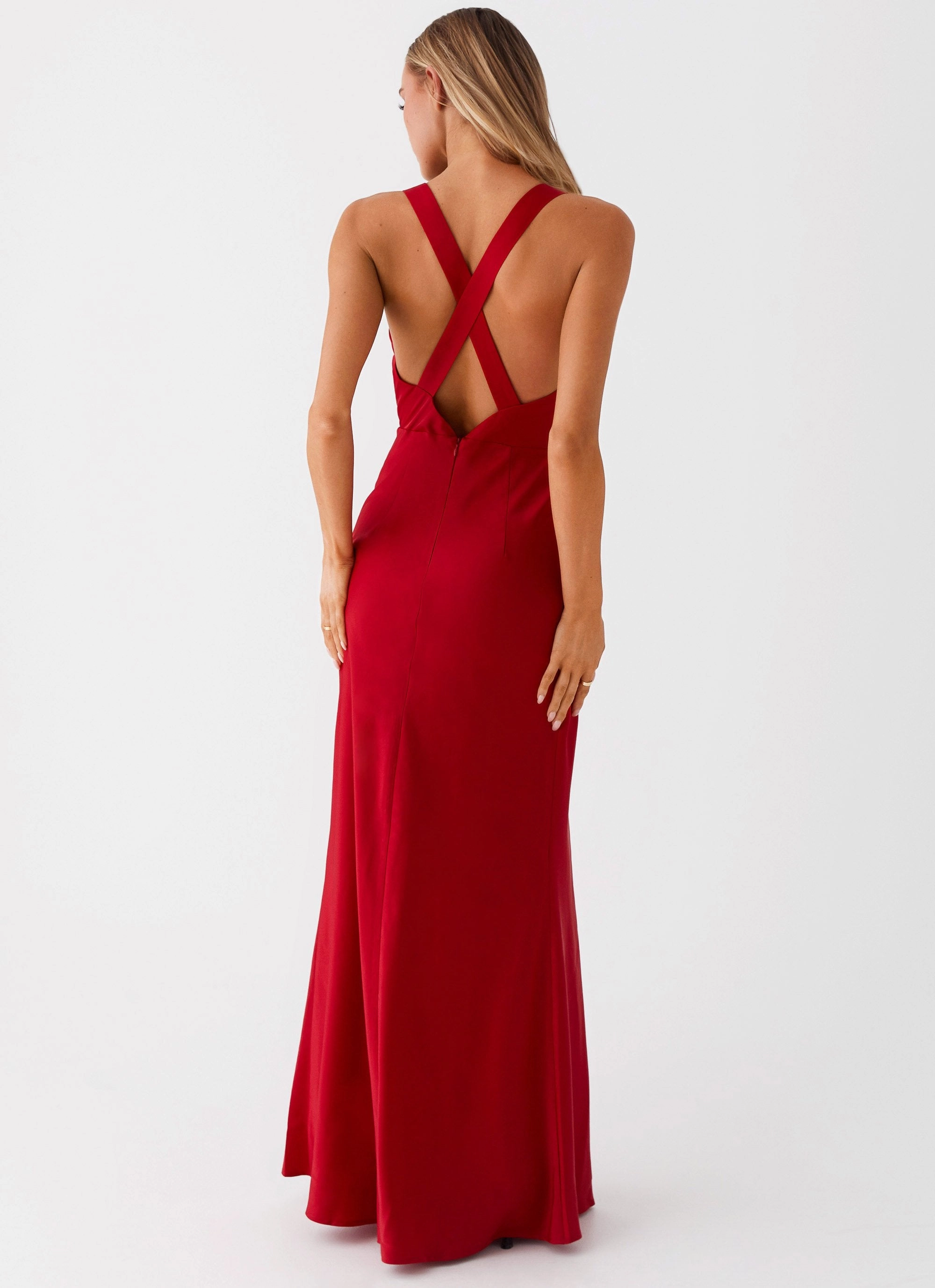 Farm Scene Slyvia Maxi Dress - Red