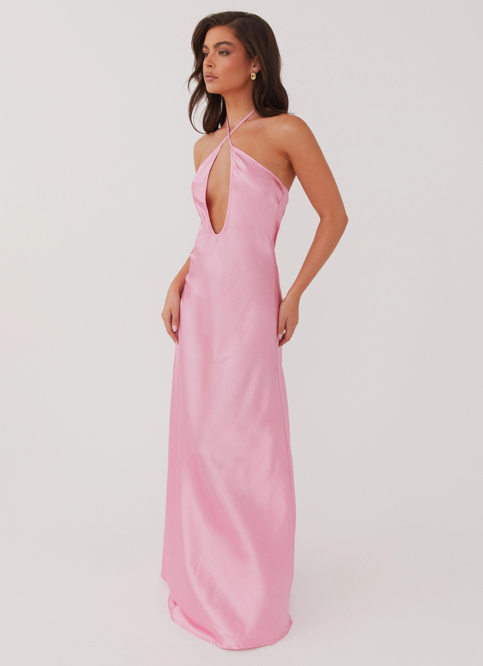 Breeze Flow Noir Symphony Maxi Dress - Pink