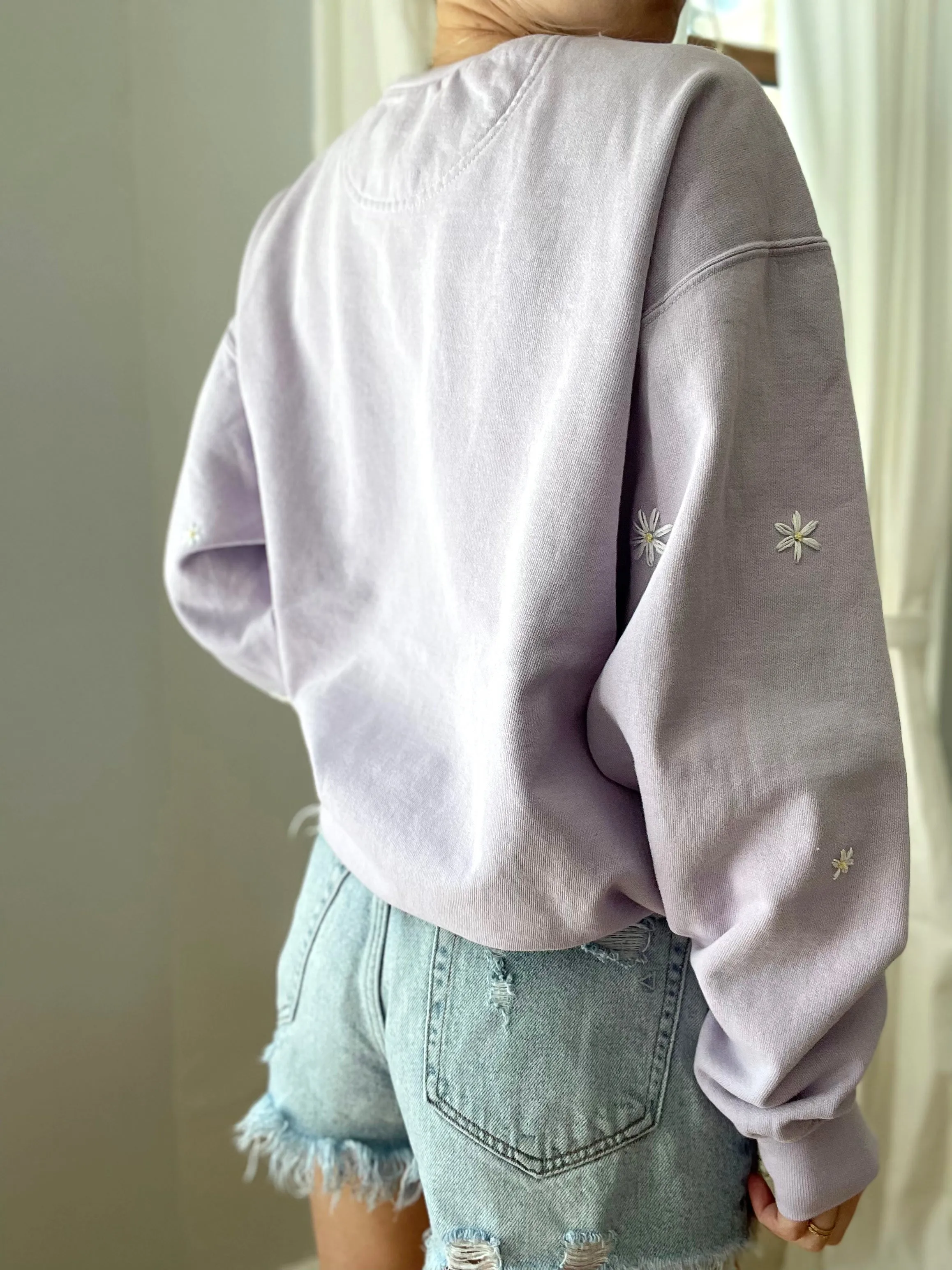 Preorder Hand Embroidered Ginny Crewneck
