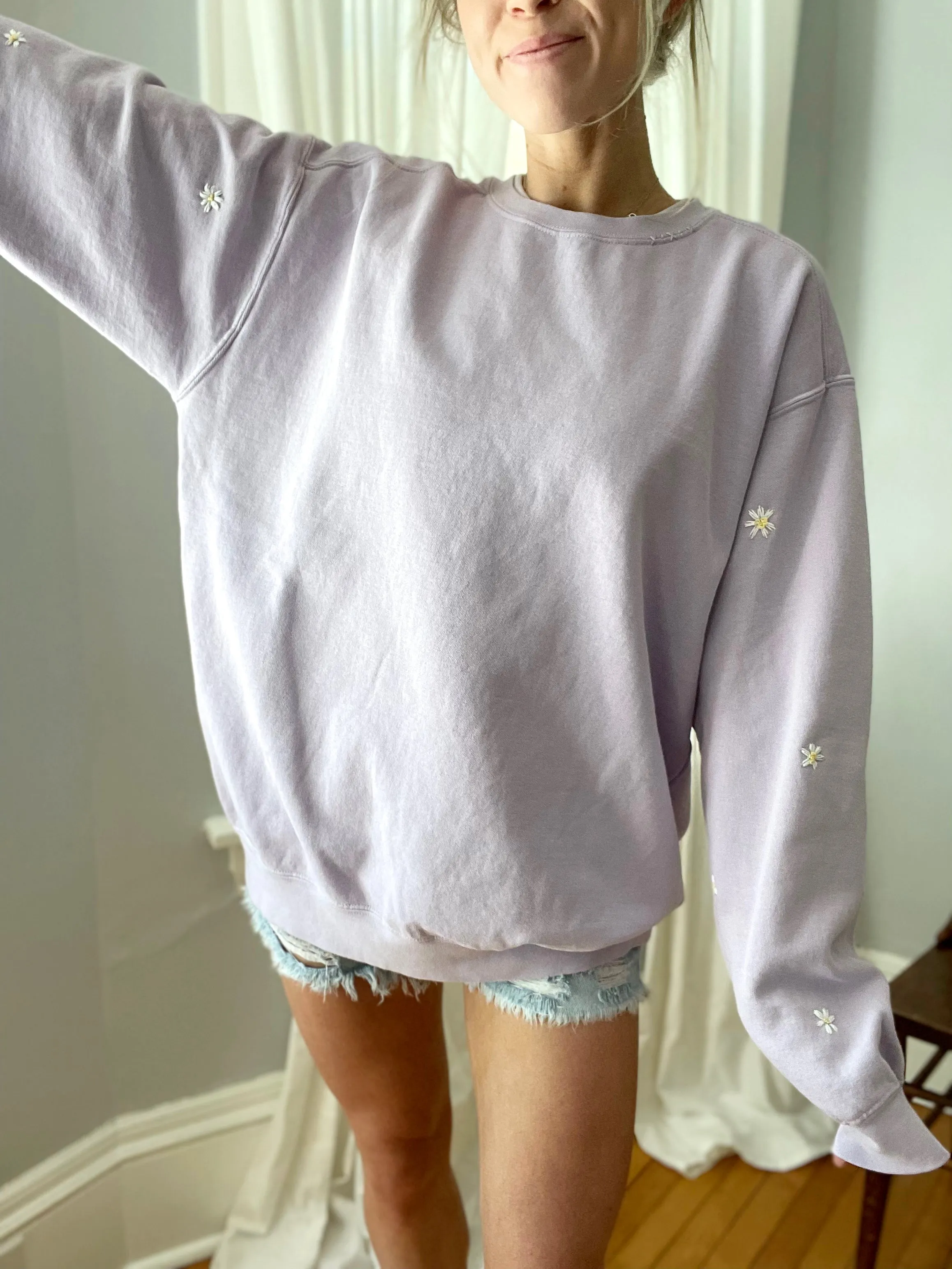 Preorder Hand Embroidered Ginny Crewneck
