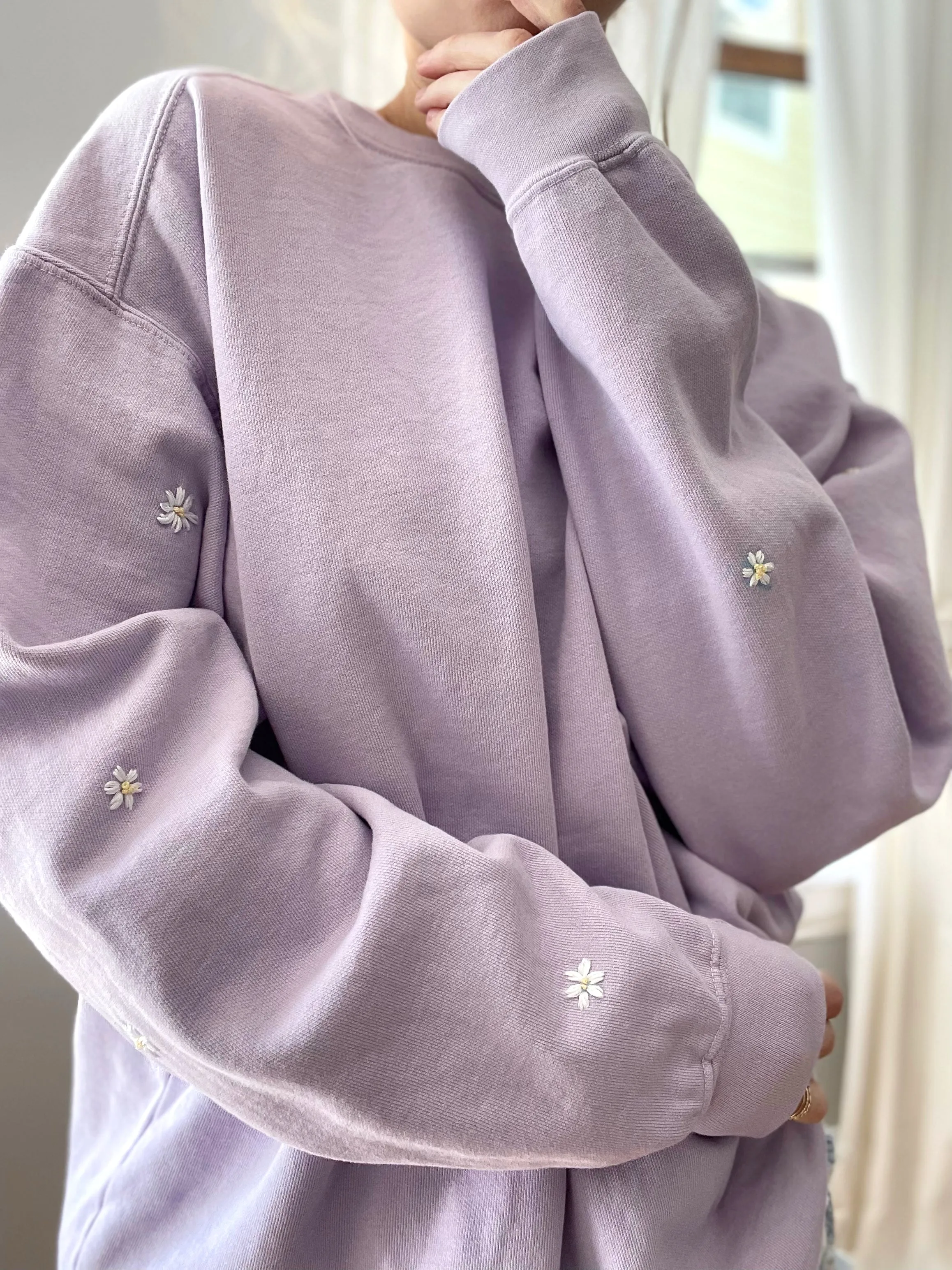 Preorder Hand Embroidered Ginny Crewneck