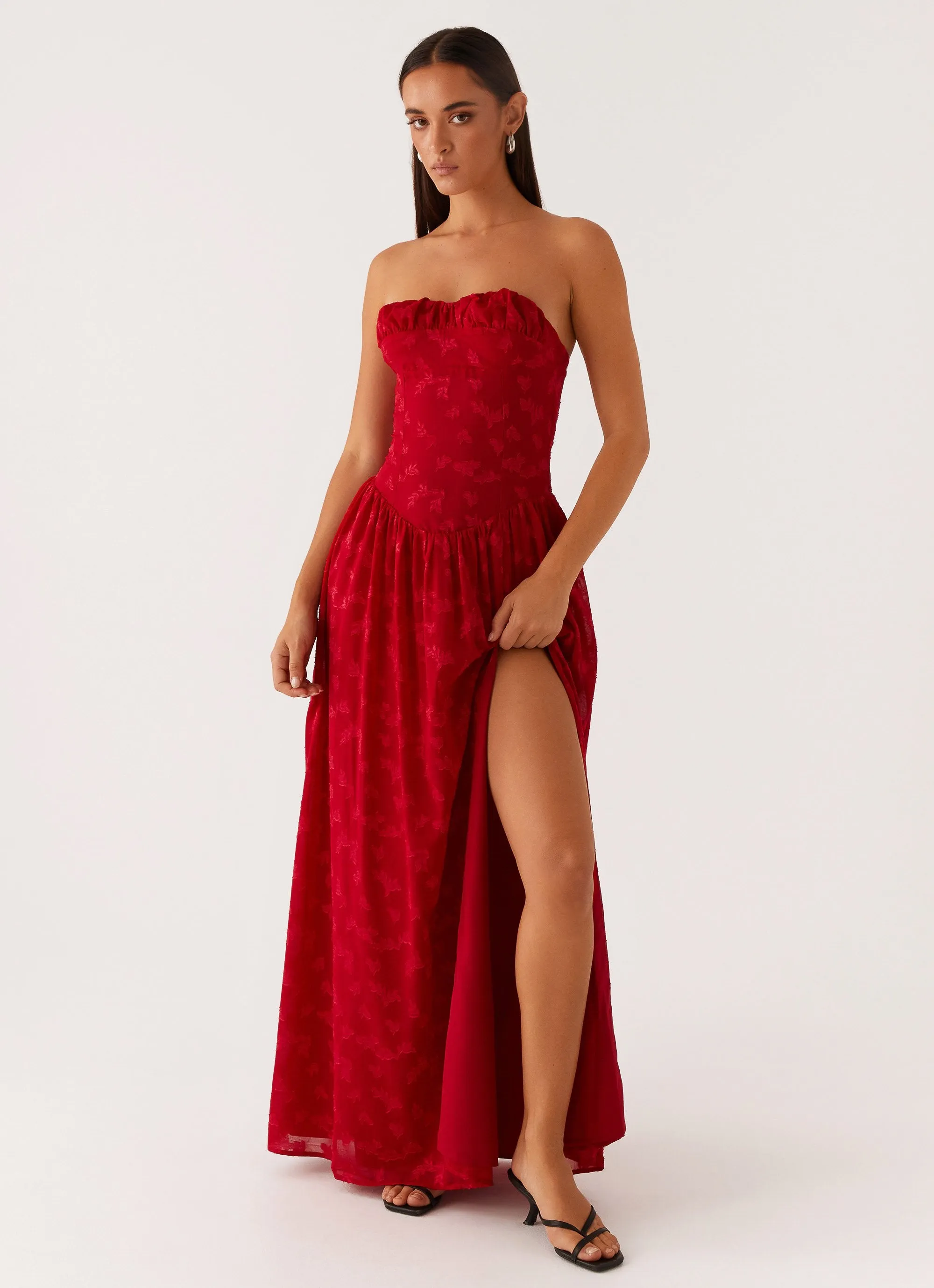 Perfect Fit Adira Maxi Dress - Red