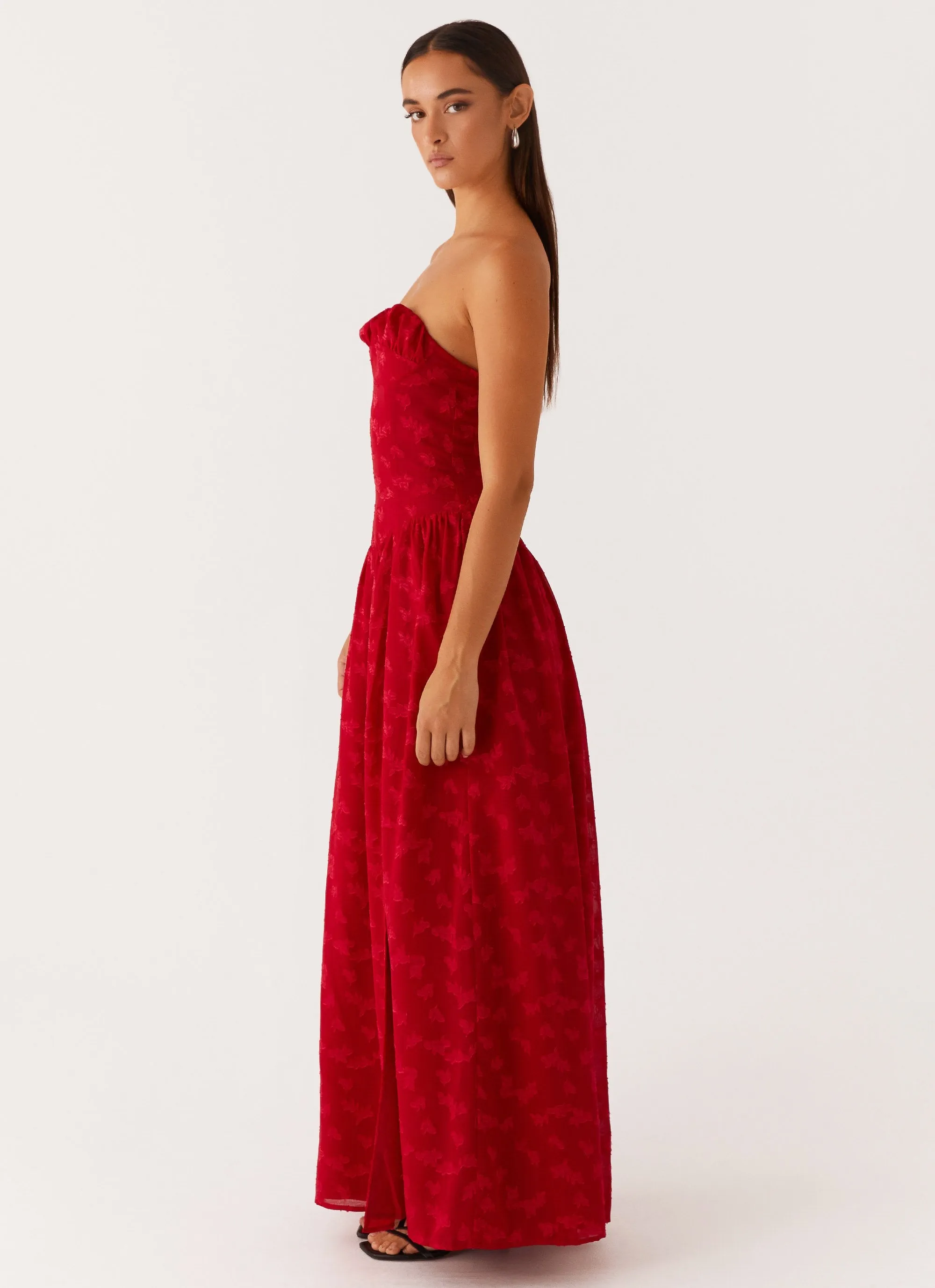 Adira Maxi Dress - Red Winter Proof