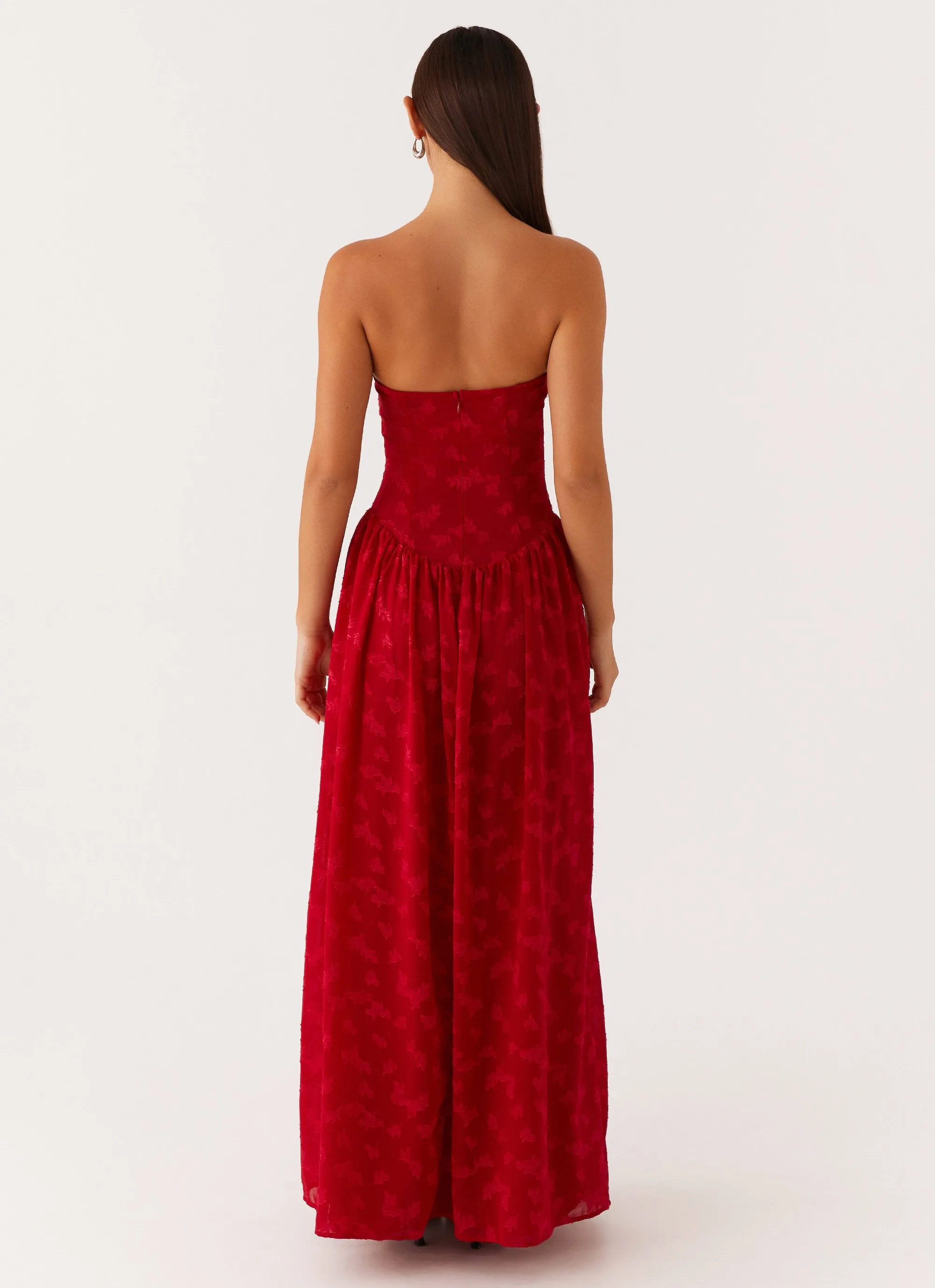 Chic beachwear dress Adira Maxi Dress - Red
