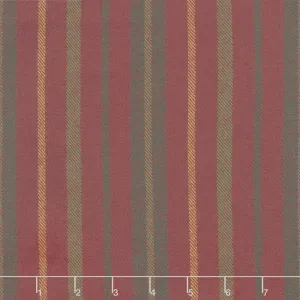Primo Plaids - Lumber Jacks Stripe Burgundy Flannel Yardage