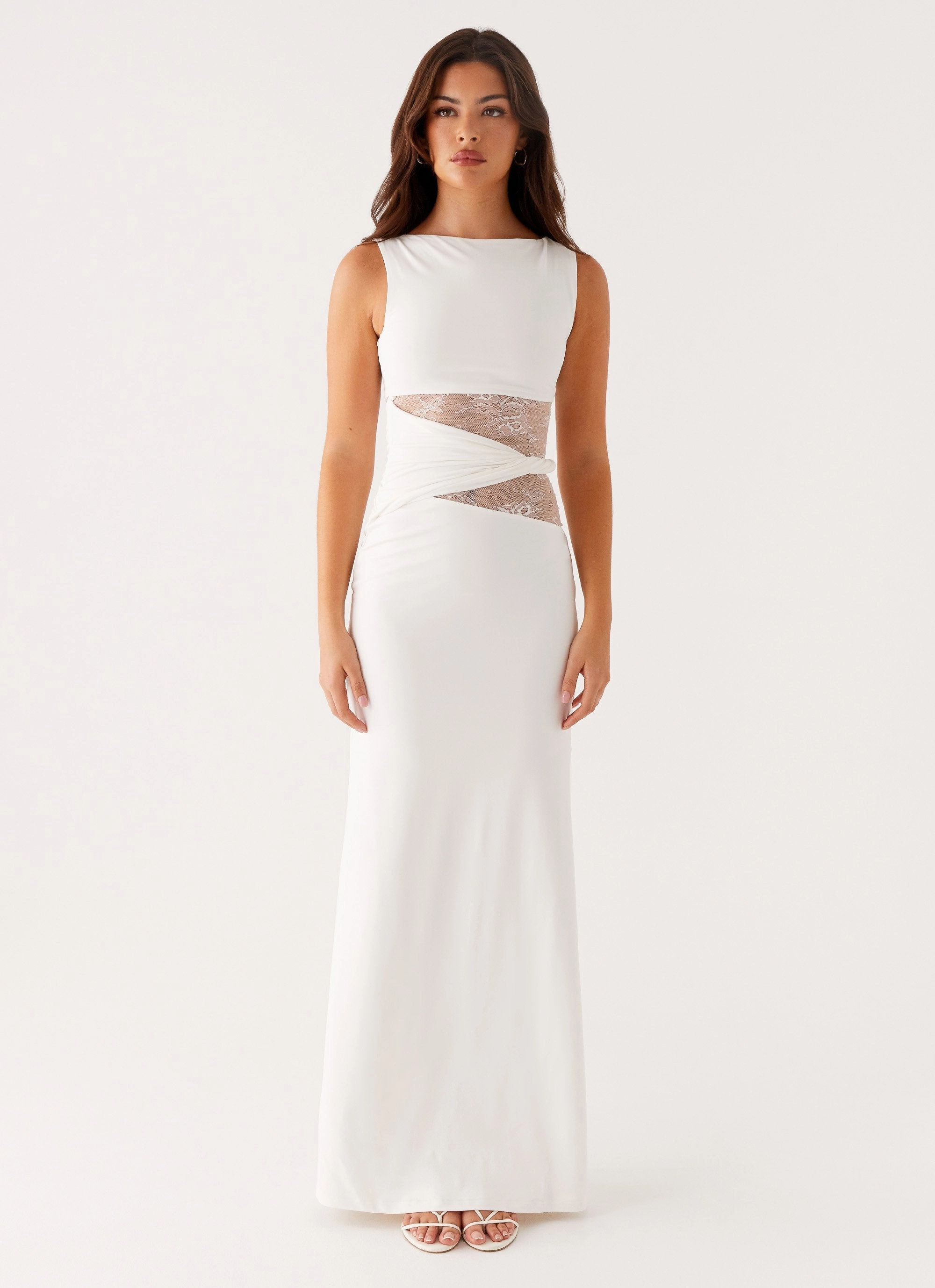 Noble Aura Smart Glide Karma Maxi Dress - White