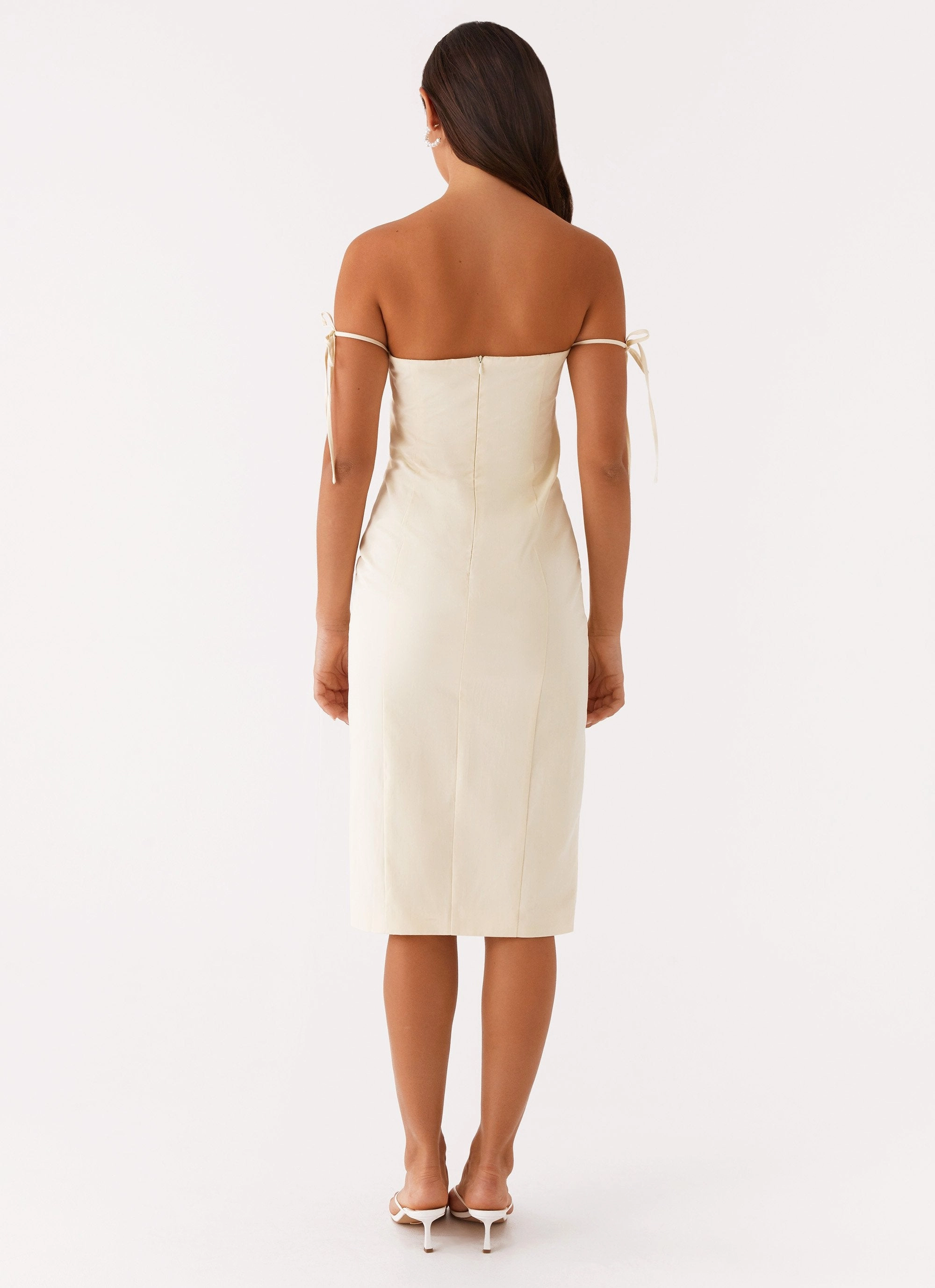 Blush Glow Skin Glow Limelight Midi Dress - Lemon