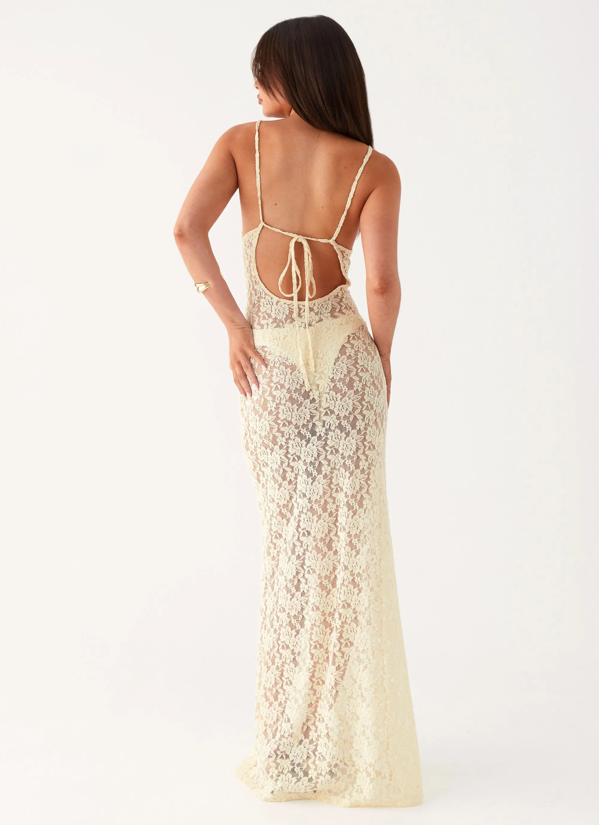 Promised Land Lace Maxi Dress - Ivory Classic and Chic Outfit Boost