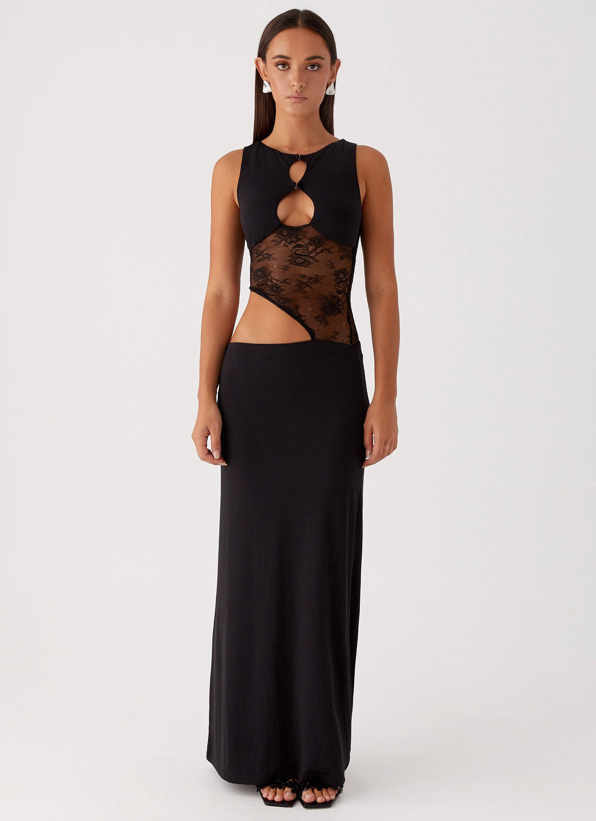 Prophecy Maxi Dress - Black Flattering and Effortless V-Neck