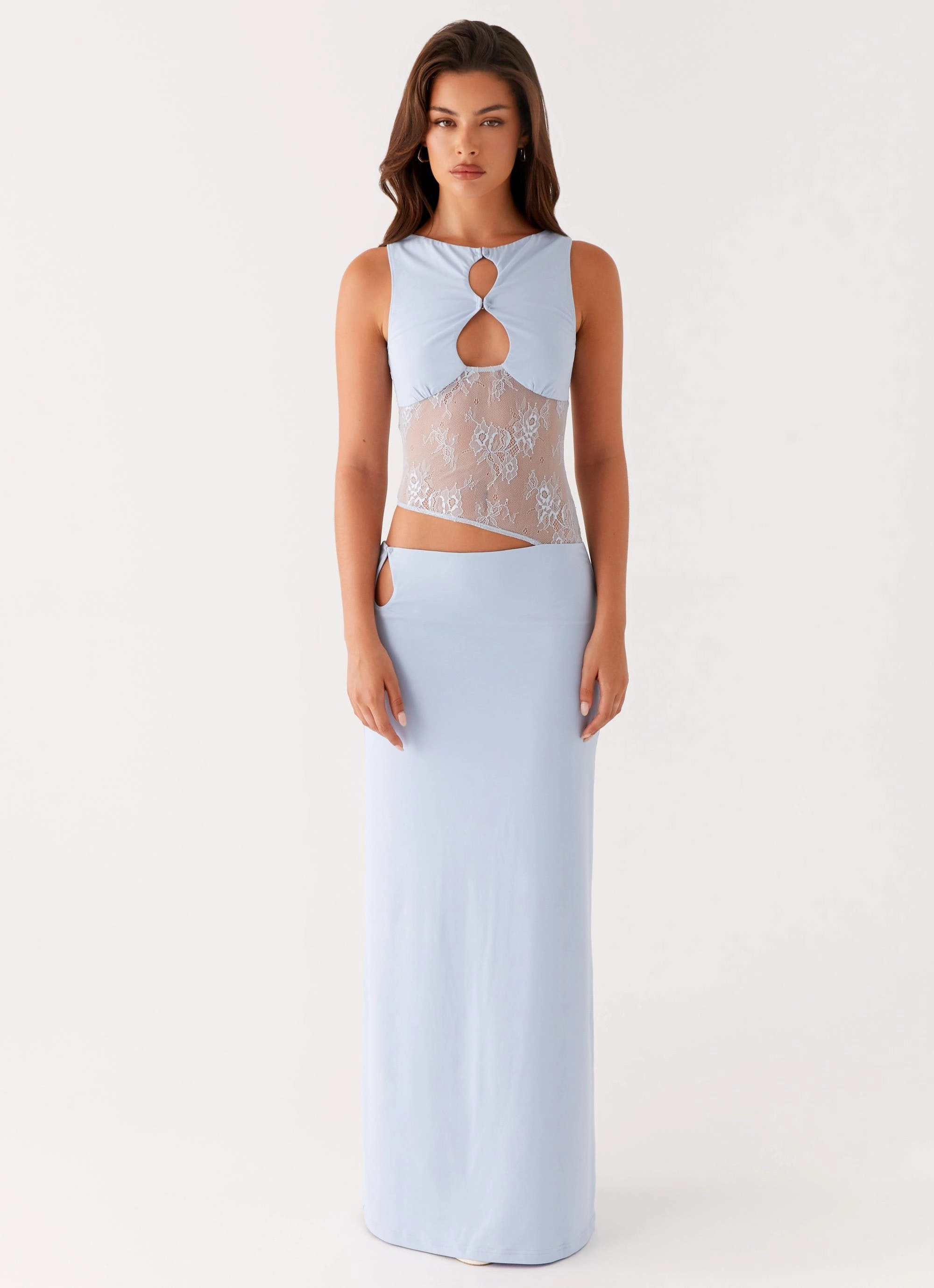 Natural Light Chic Balance Prophecy Maxi Dress - Blue