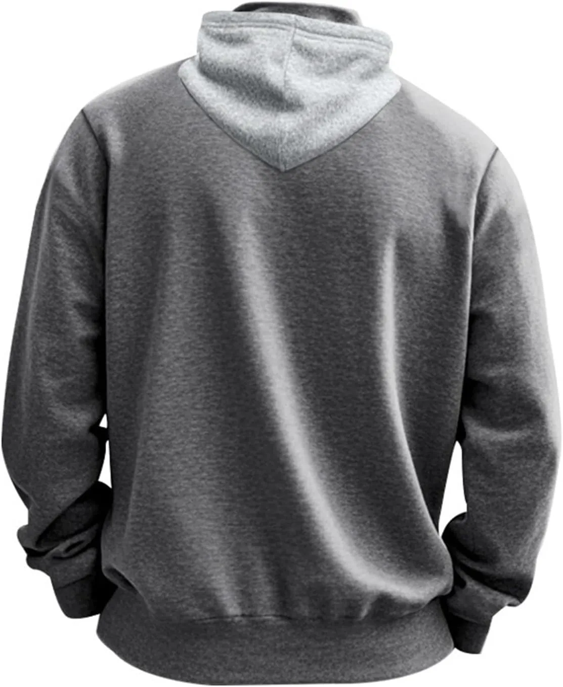 Quarter Zip Pullover Men Fleece Winter Hoodies Drawstring Fall Sweatshirts Long Sleeve Thermal Hoodies