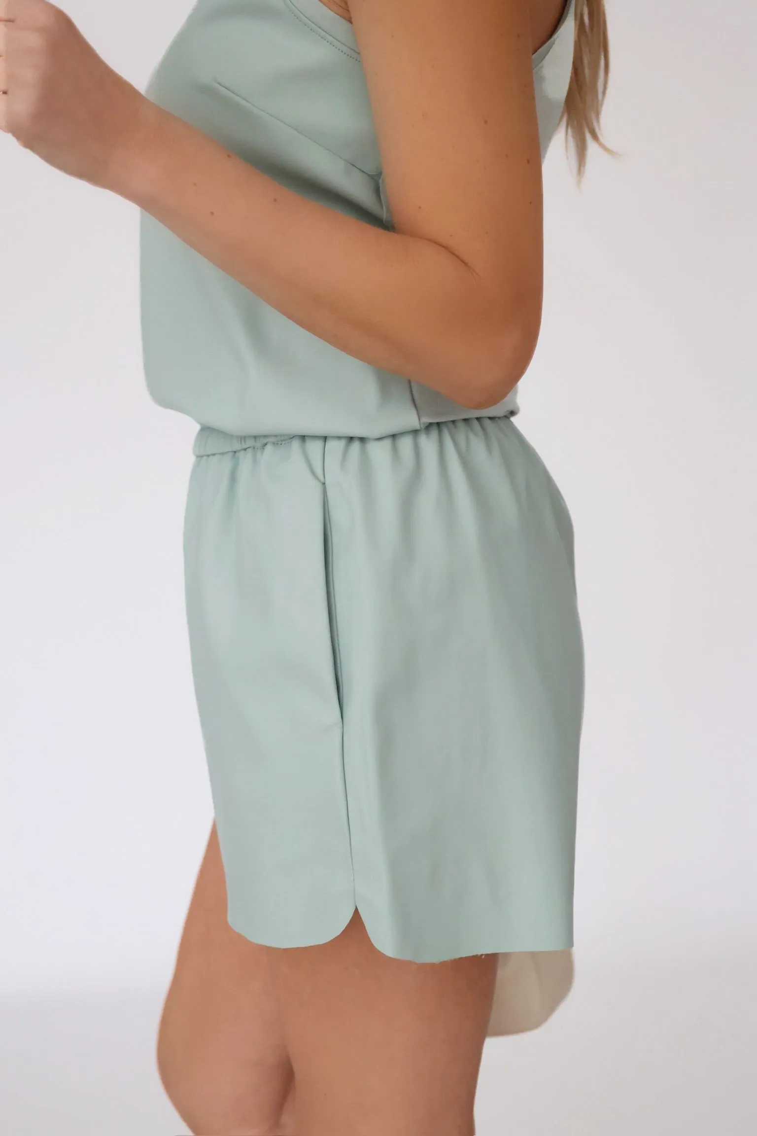 Chilly Weather Formal Look Charlie Short - Aquamarine (FINAL SALE)