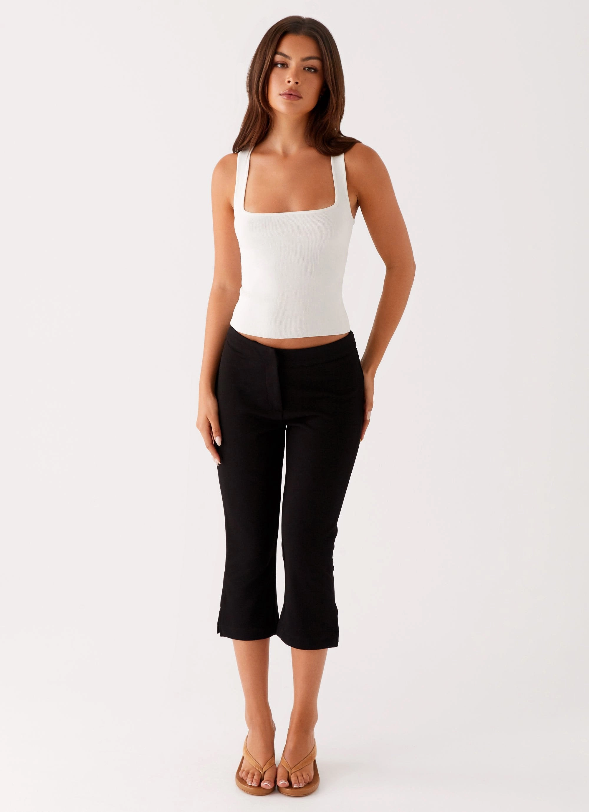 Full Flex High Waist Rue Capri Pants - Black
