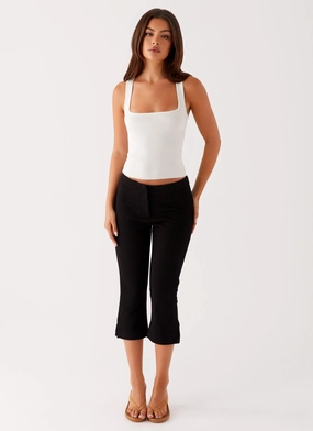 Full Flex High Waist Rue Capri Pants - Black