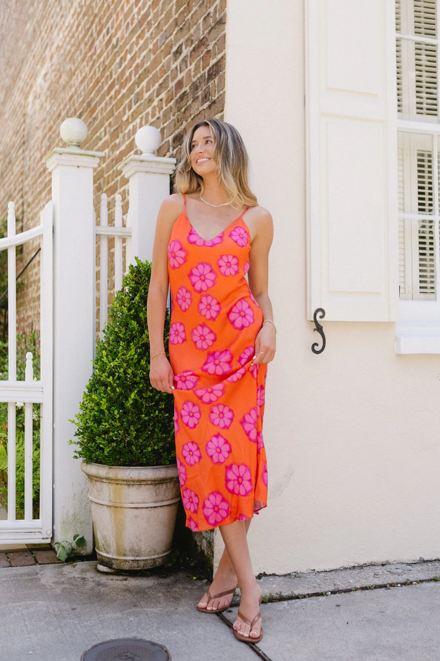 Allison Dress WrinkleFree Fabric Adjustable Hem Cuff