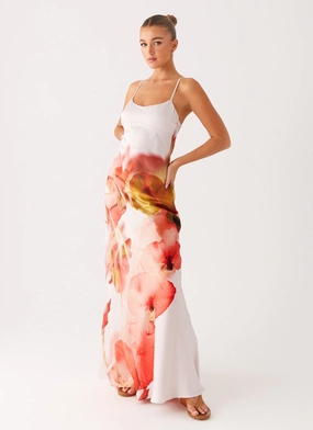 Pacha Maxi Dress - Peach Rose Pure Look