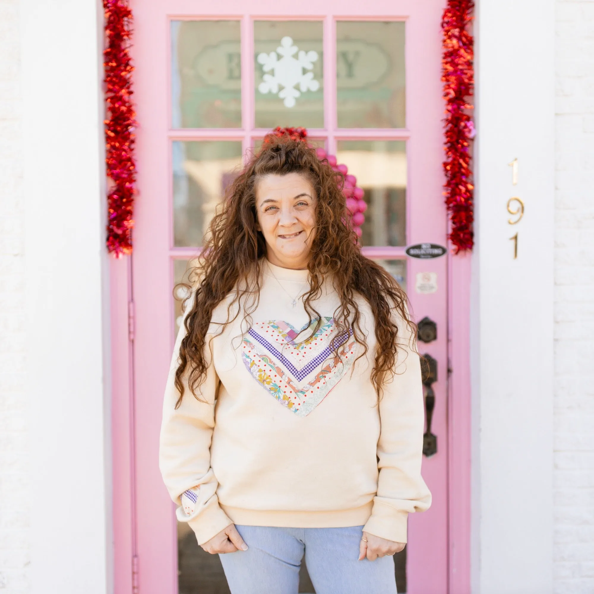 Quilted Heart Sweatshirts Made to Order