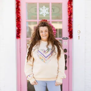 Quilted Heart Sweatshirts Made to Order
