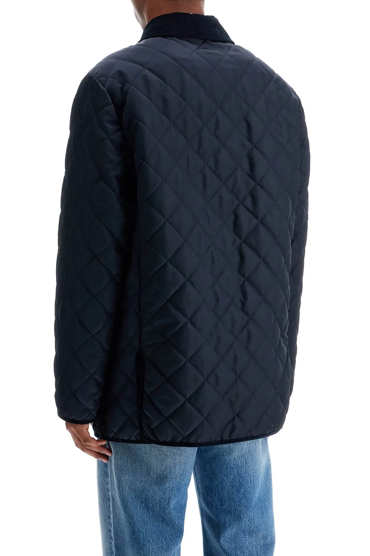 quilted jacket with vlogo 6V3CJK955CM NAVY
