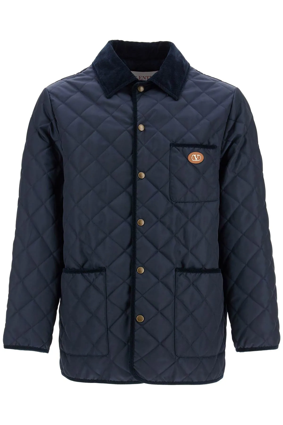 quilted jacket with vlogo 6V3CJK955CM NAVY