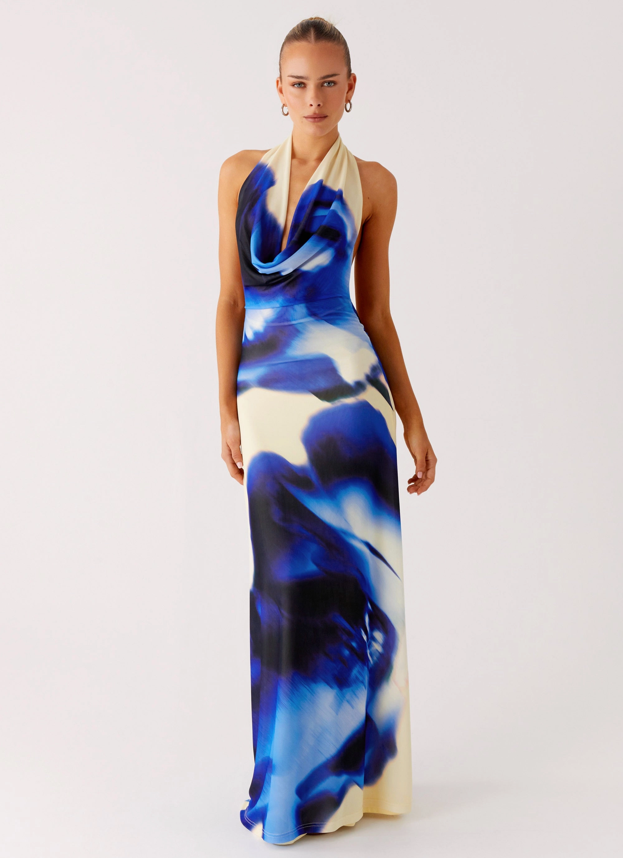 Airy Fit Only A Feeling Cowl Neck Maxi Dress - Heirloom Floral