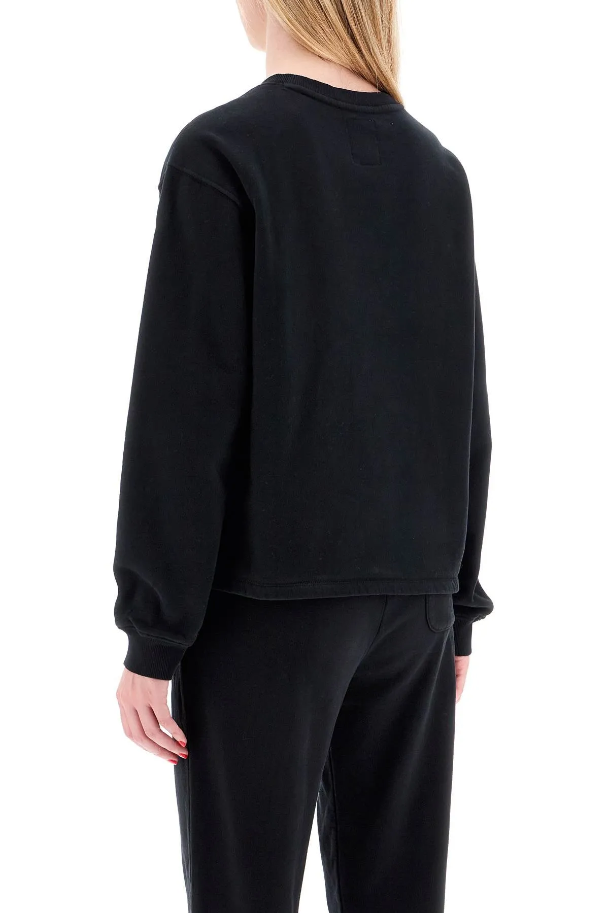 "embroidered logo crewneck CFWWSW0135 FRUT3858 BLACK