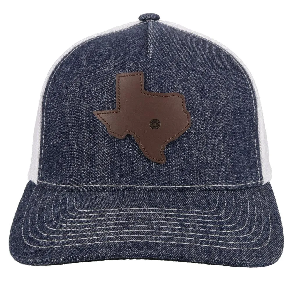"Tejas" Denim/White Hat