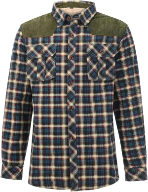 QWENTMTNTY Mens Corduroy Jacket Sherpa Lined Winter Casual Flannel Shirts Western Cowboy Warm Heavyweight Jackets Outerwear
