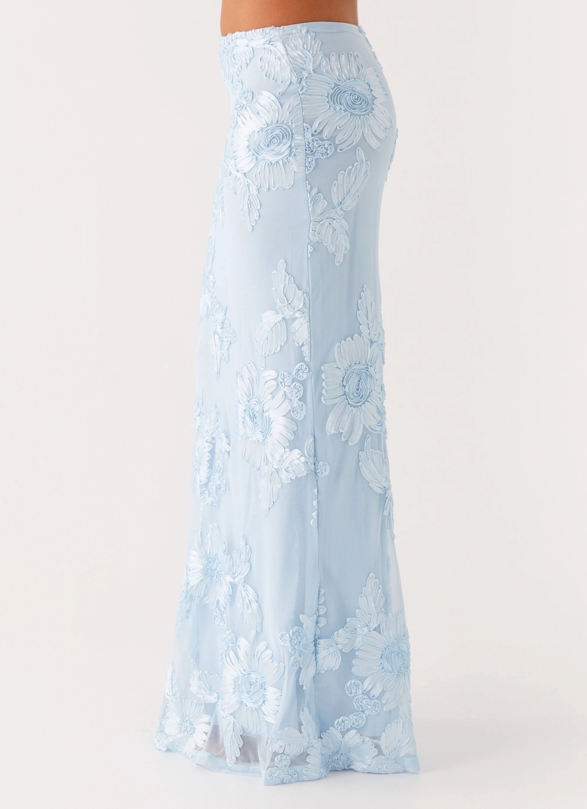 Quick Wash Radiate Maxi Skirt - Blue